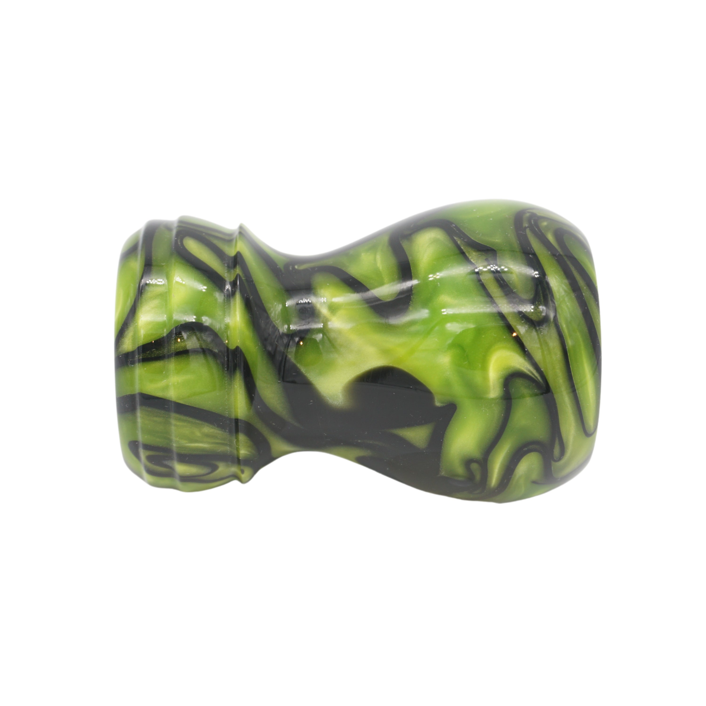 Premium Toxic Green Handcrafted Shaving Brush Handle for Wet Shaving - Fits 24mm & 26mm Knots - Perfect for Barber Shops, Grooming Kits & Luxury Shaving Gifts