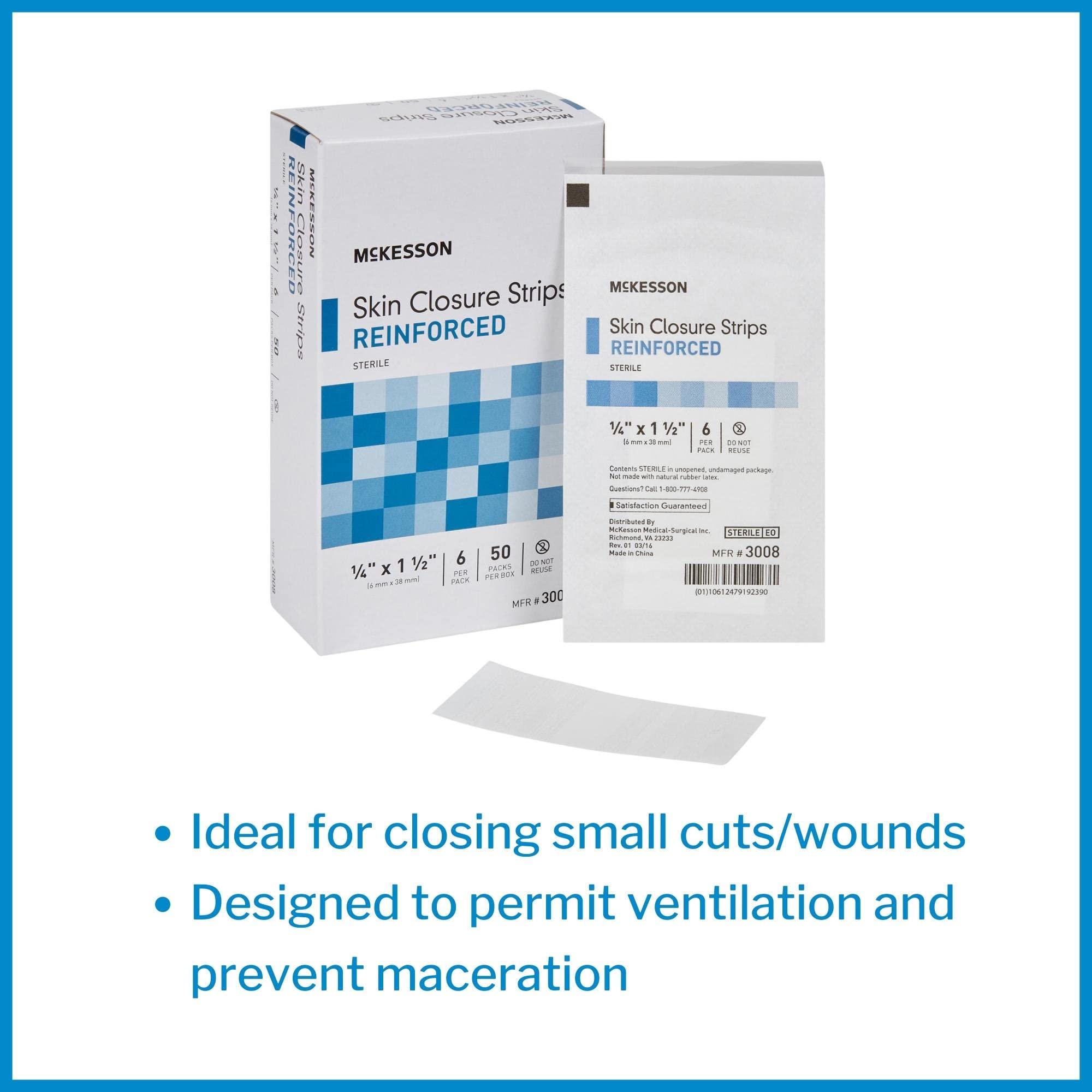 McKesson Steri-Strips Skin Closure Adhesive Strips - 1/4