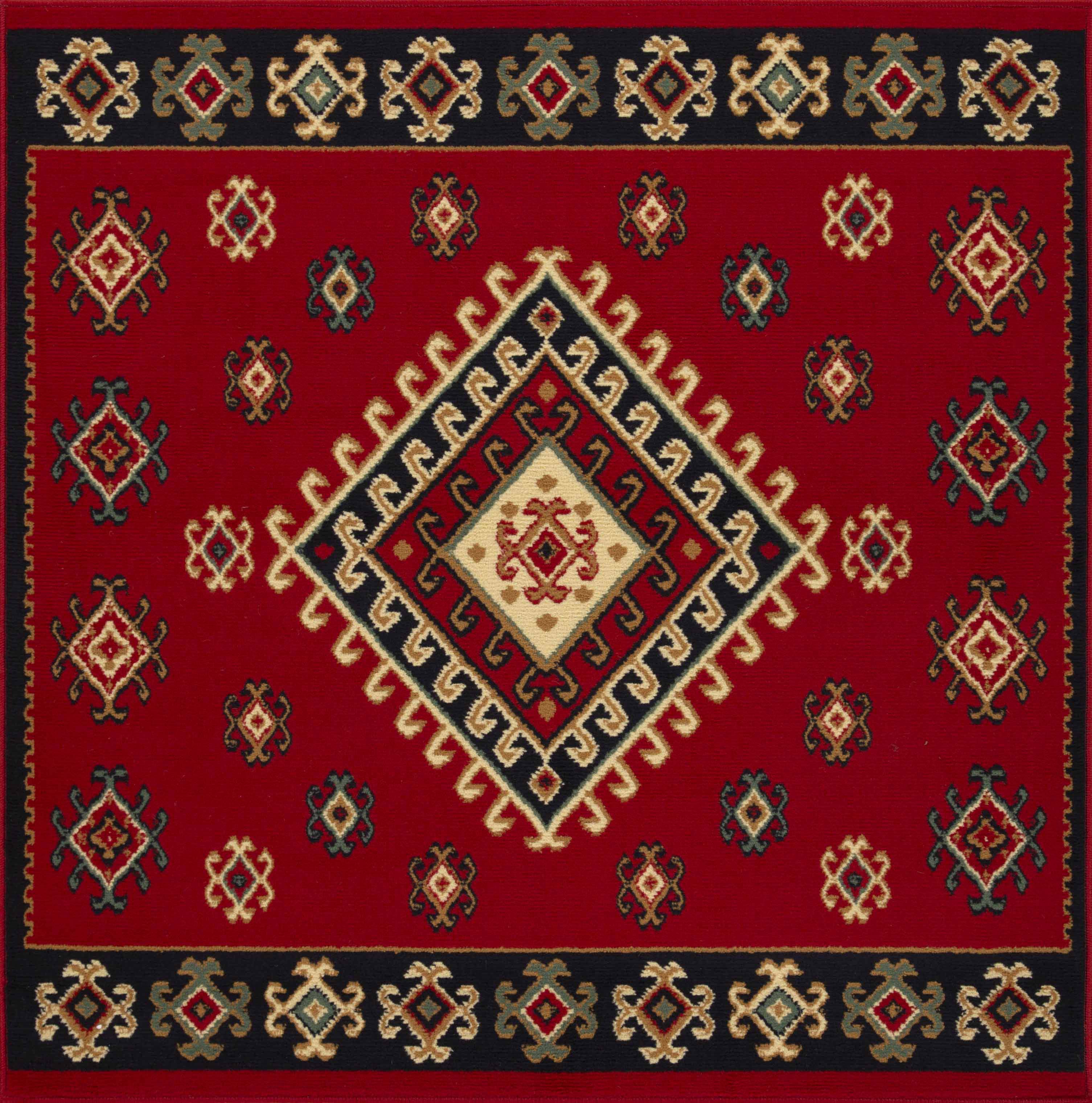 Southwestern Medallion Ultra Soft Indoor Area Rug or Runner - Non-Slip, Washable & Durable - Perfect for Living Room, Bedroom & Entryway Decor