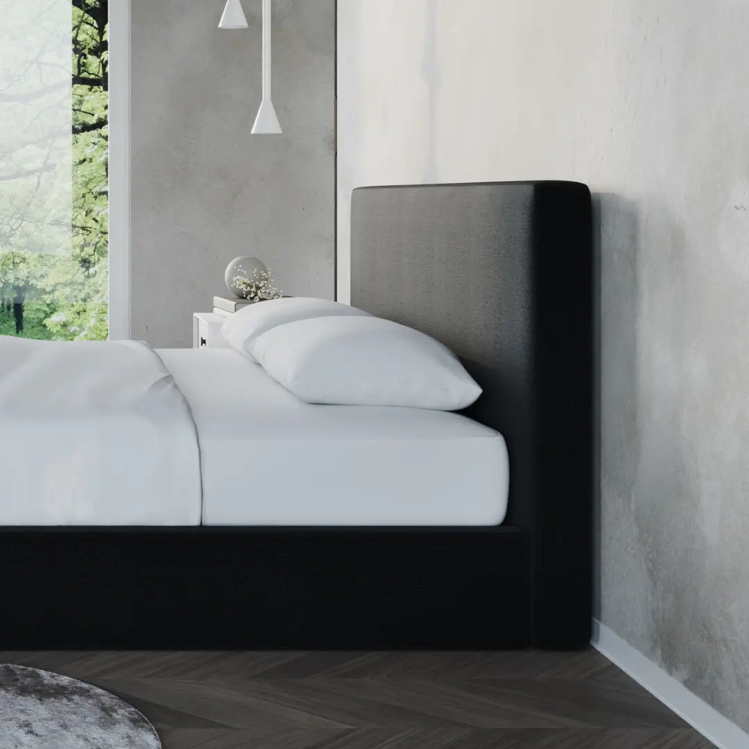 Elegant Onyx Classic Headboard for Bedroom - Queen Size Upholstered Bed Headboard with Nailhead Trim - Perfect for Master Bedroom, Guest Room & Home Decor