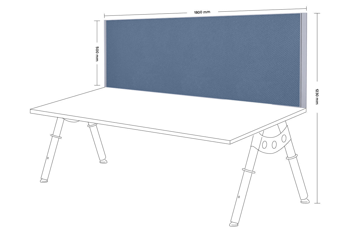 Silver Frame Desk Mounted Privacy Screen with Clamp Bracket - Perfect for Office, Home & Workspace Computer Monitor Privacy Protection