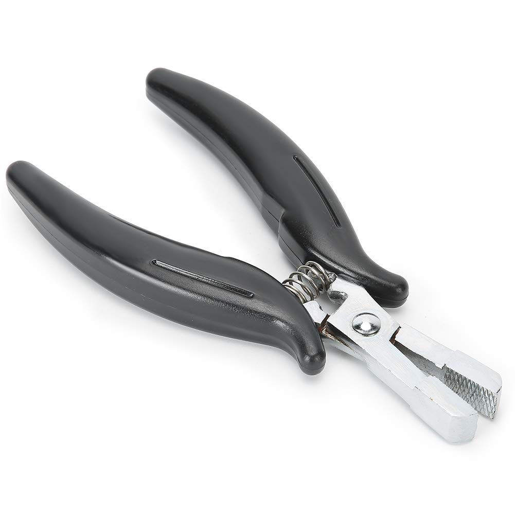 Professional Hair Extension Pliers for Micro Rings Beads - Black Hair Extension Tool for Seamless Micro Ring Installation | Perfect for Salons, DIY Hair Extensions & Styling at Home