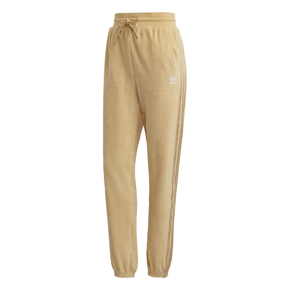 adidas Originals Slim Jogger Pants for Men - Hazy Beige Satin Casual Joggers H18821 | Comfortable Athletic Lounge Pants for Running, Gym & Everyday Wear