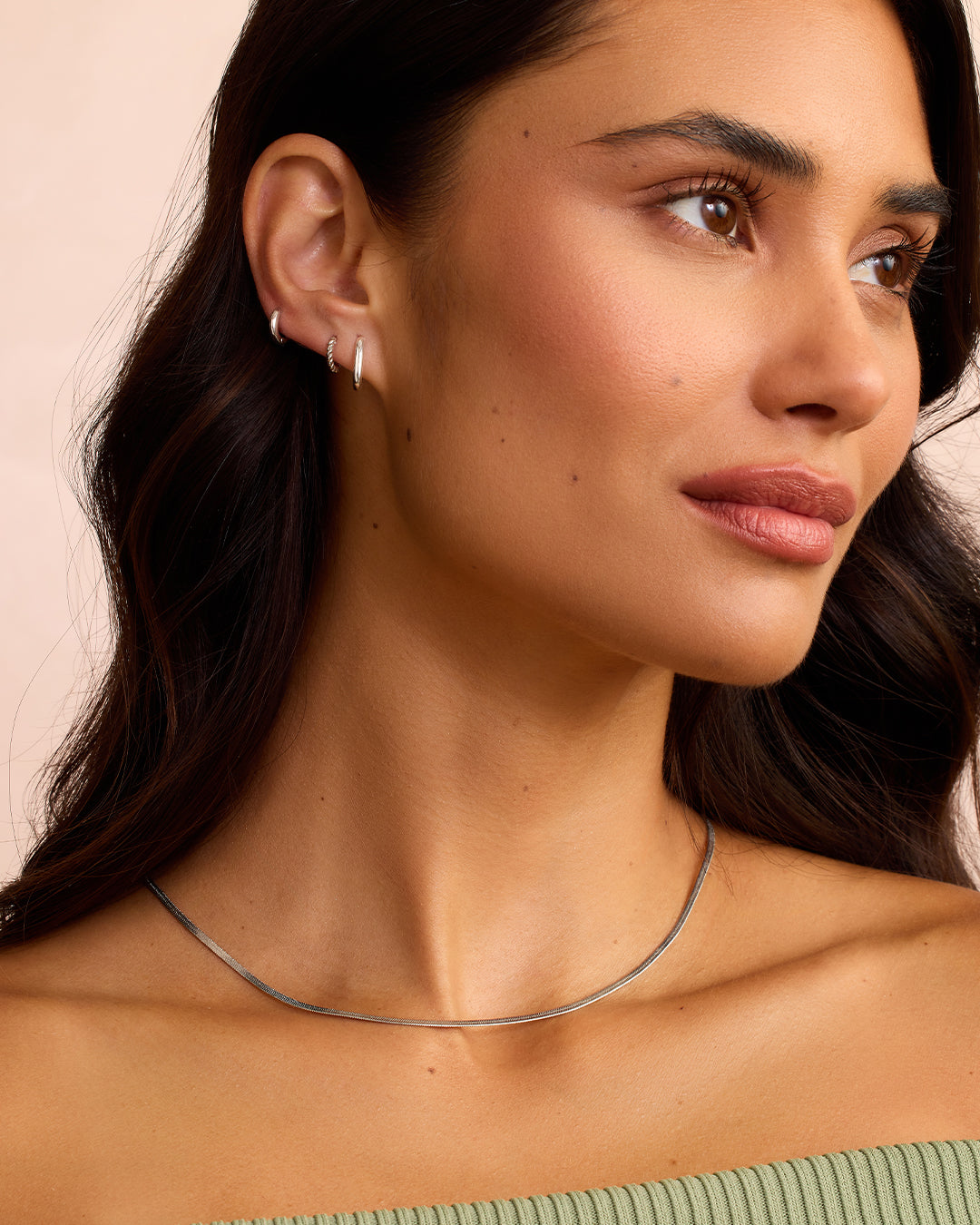 Lou Single Huggie Earrings - Minimalist Gold Hoop Earrings for Women | Perfect for Everyday Wear, Work & Date Night