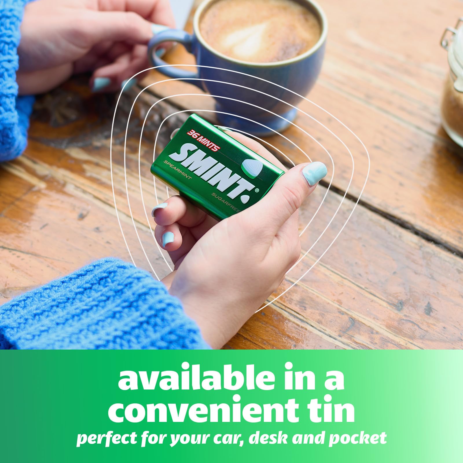 Smint Sugar Free Spearmint Mints for Fresh Breath - 12 Pack of 50 XXL Tins - Vegan, Keto Friendly - Perfect for Office, Travel & After Meals
