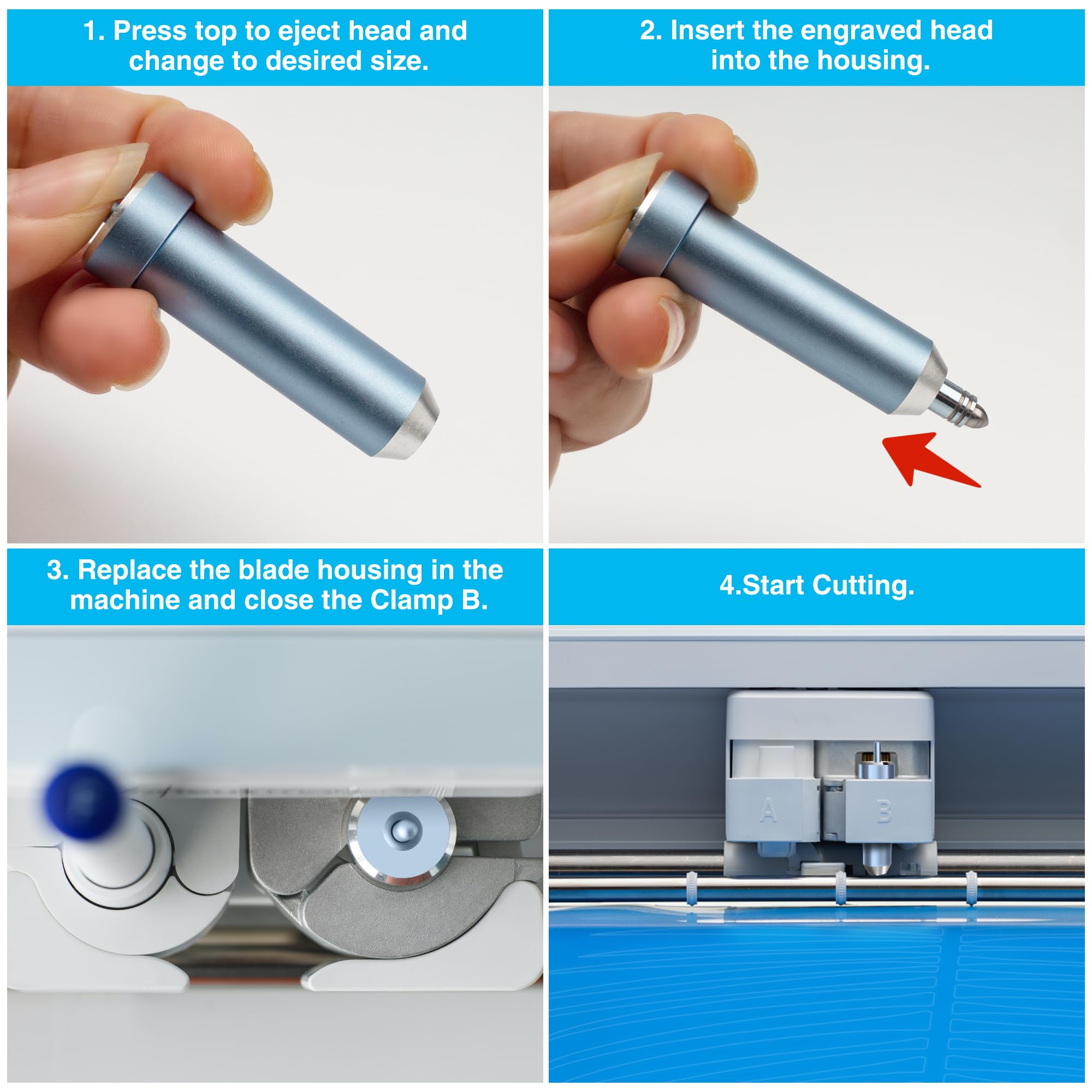 Premium 3-in-1 Foil Transfer Kit for Cricut Explore Air 2/3 & Maker/Maker 3 - Includes Fine, Medium, Bold Blades & Housing - Perfect for DIY Crafts, Scrapbooking, and Personalized Gift Making