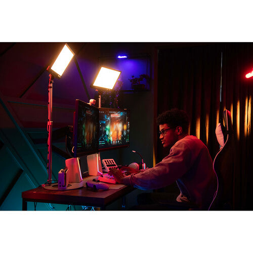 Amaran Verge Bi-Color LED Light Panel - 5600K Daylight & 3200K Tungsten White - Professional Photography & Video Lighting for Studio, YouTube, and Live Streaming
