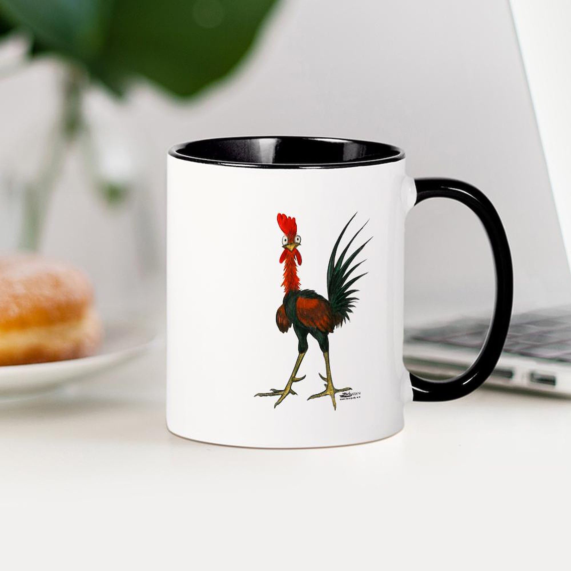 Crazy Rooster 11 oz (325 ml) Ceramic Coffee Mug - Funny Novelty Gift for Coffee Lovers, Perfect for Home, Office or Gag Gifts