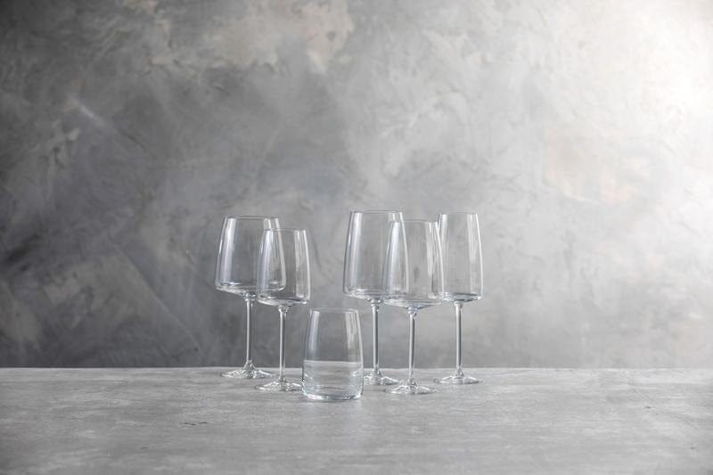 Premium Fortessa Sensa Red Wine Glasses - Elegant Crystal Stemware for Fine Dining & Wine Tasting - Perfect for Romantic Dinners & Special Occasions
