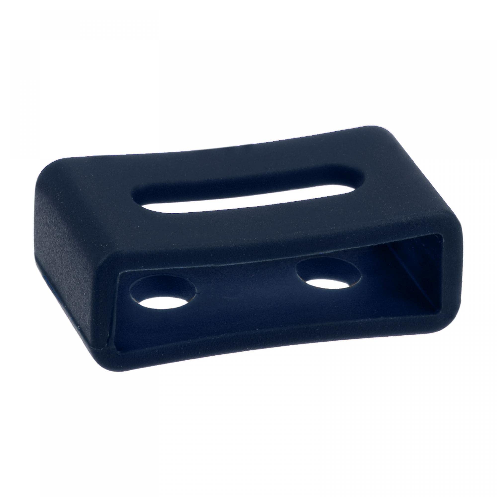 Rubber Watch Band Loops 20mm Navy Blue - 2 Pcs for Secure Fit