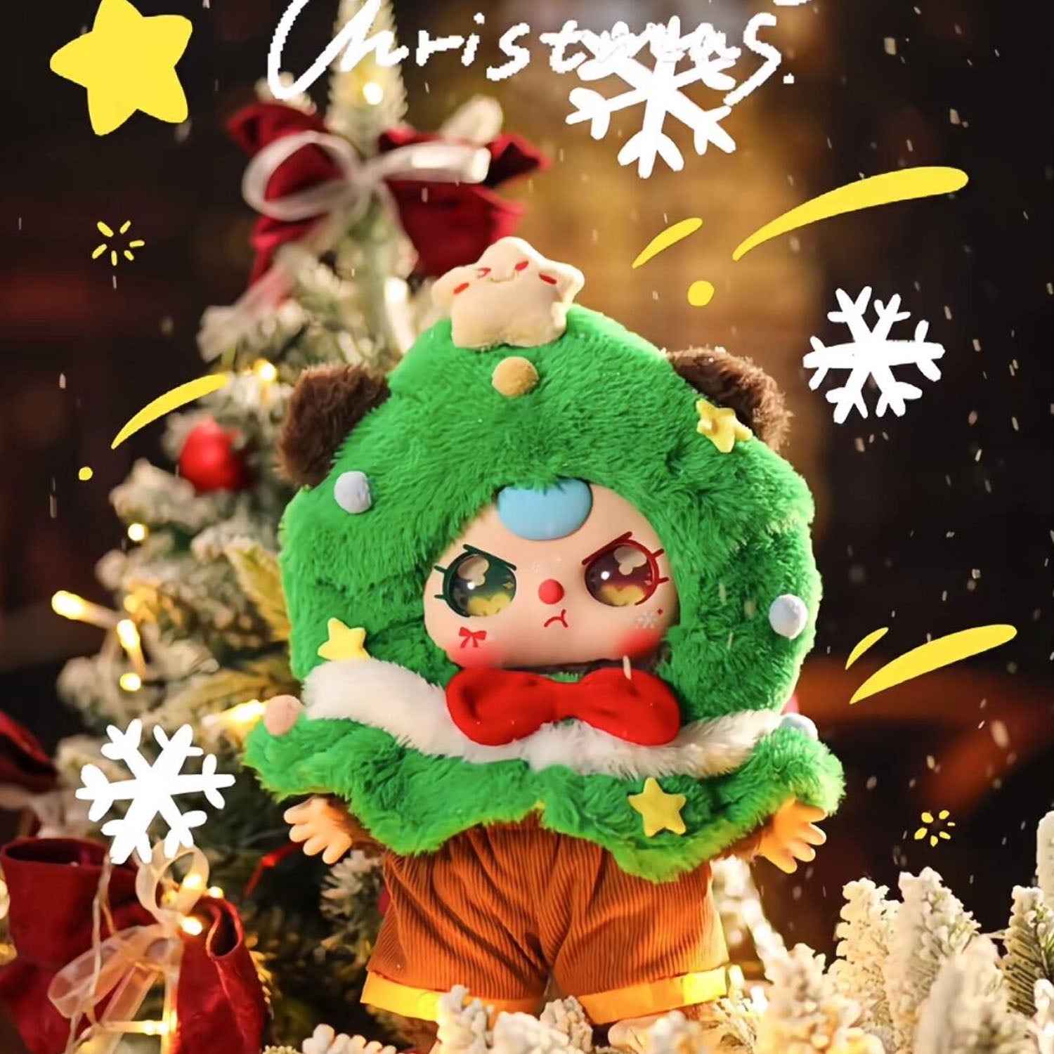 Baby Three Christmas 400% Limited Edition Plush Toy Blind Box Collection - Perfect for Holiday Gifts, Surprise Toys & Kawaii Decor