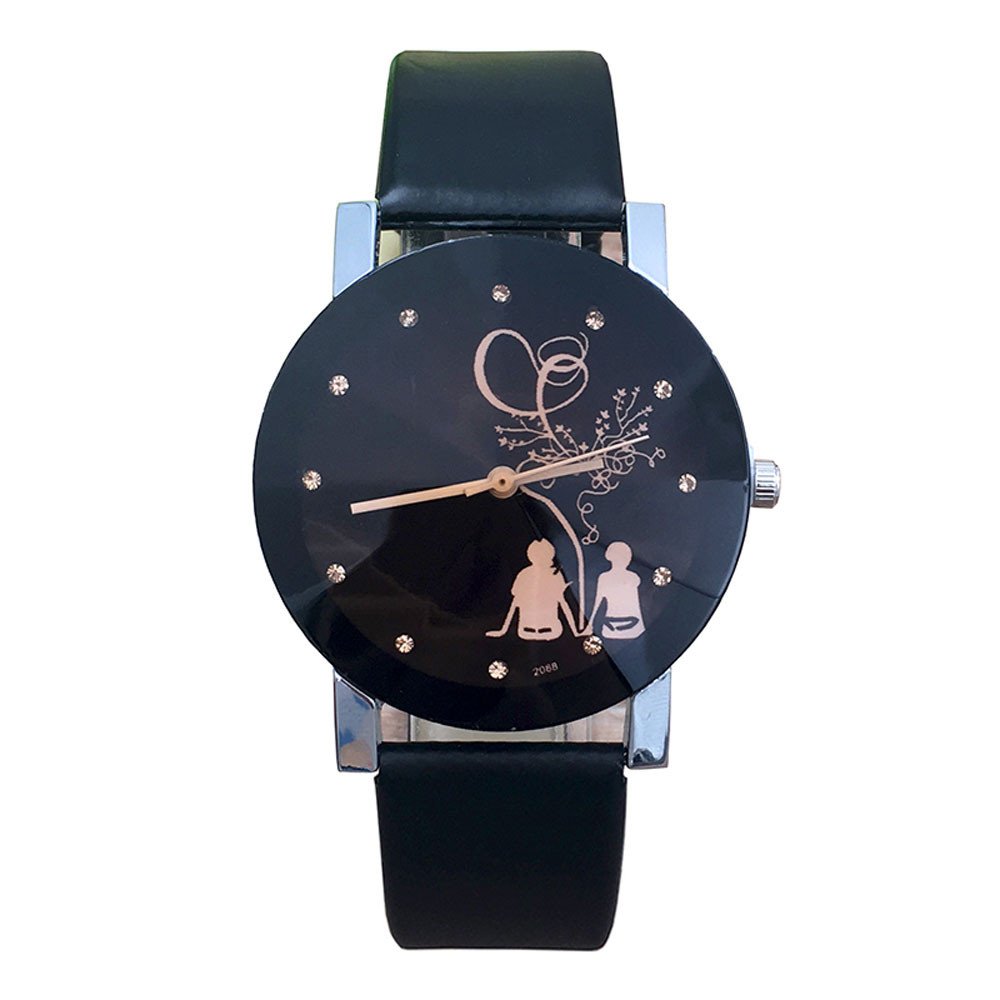 Stylish Sport Watch for Women and Men - Waterproof Quartz Wristwatch with Glass Belt - Perfect Couple Gift for Students, Fitness & Daily Wear