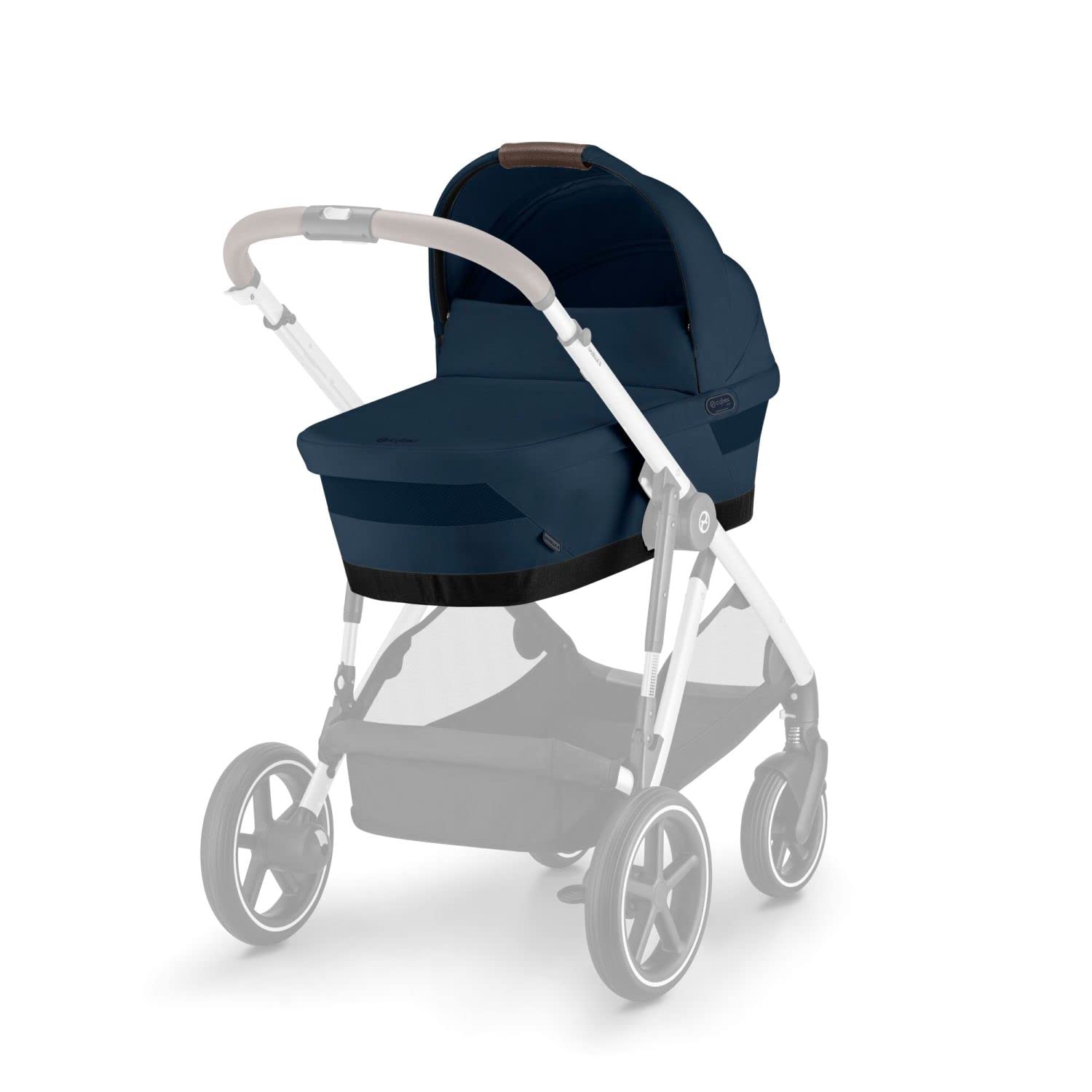 Cybex Gazelle S 2 Baby Bassinet - Portable Infant Cot with Ergonomic Handle, Sun Canopy & Spacious Interior | Compatible with Gazelle S 2 Stroller in Ocean Blue | Perfect for Newborns, Travel & Nursery Use