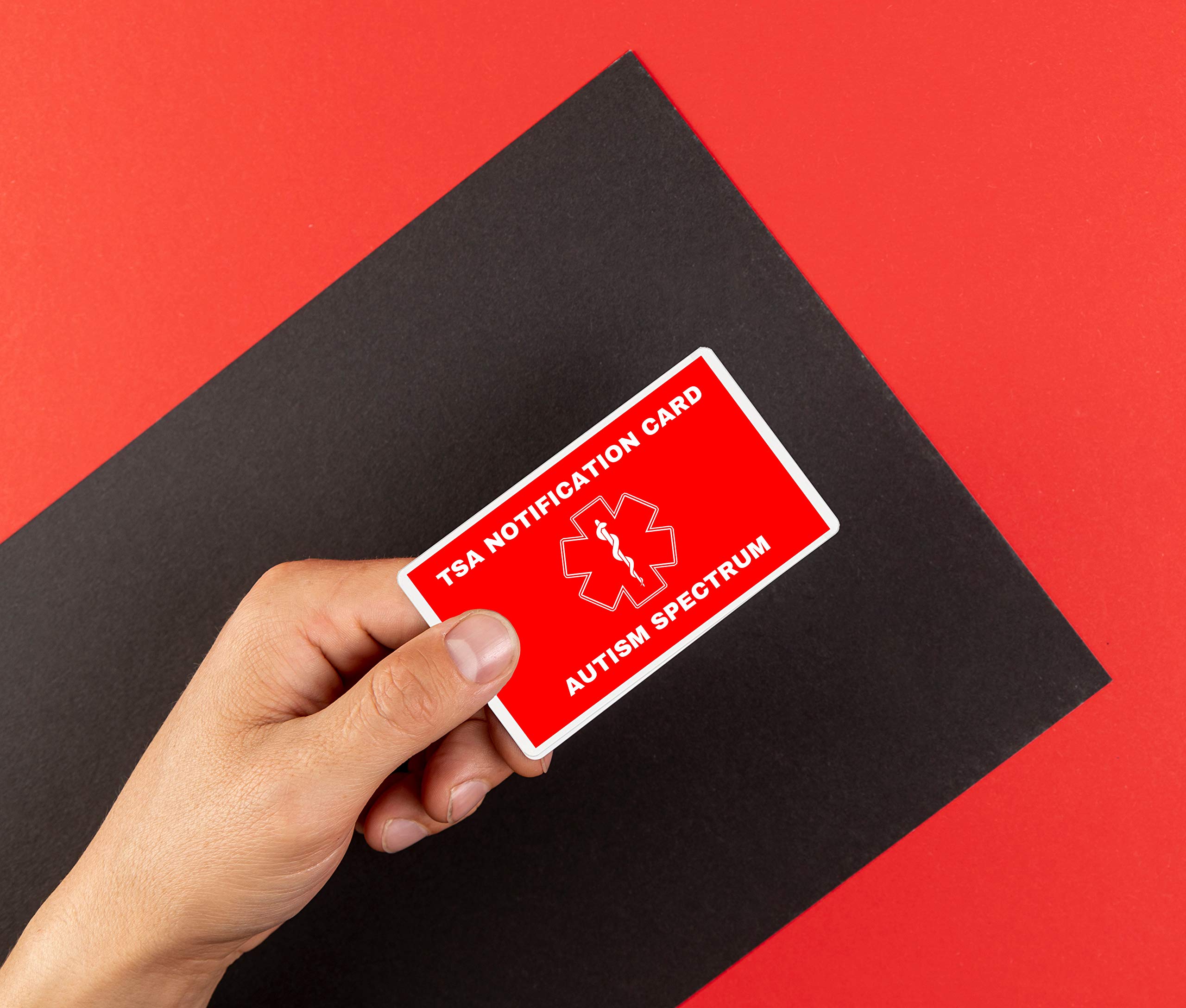 TSA Notification Card for Autism Spectrum - Compact Wallet Size (2 Pack) | Ideal for Air Travel & Security Checkpoints