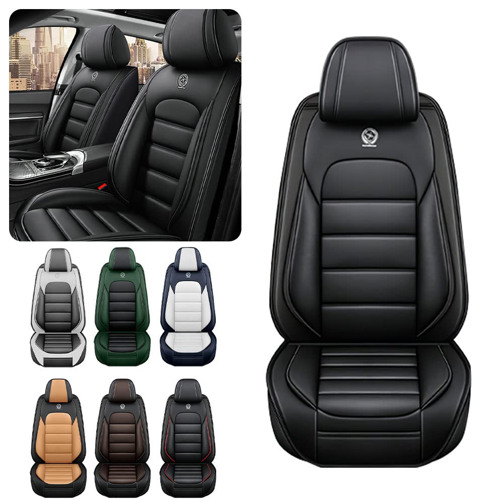 Waterproof PU Leather Car Seat Covers for Toyota Prius 2001-2025 - Soft, Breathable Full Set with Storage Pockets (Classic Black) | Perfect for Daily Commuting, Road Trips & Protecting Your Car Seats
