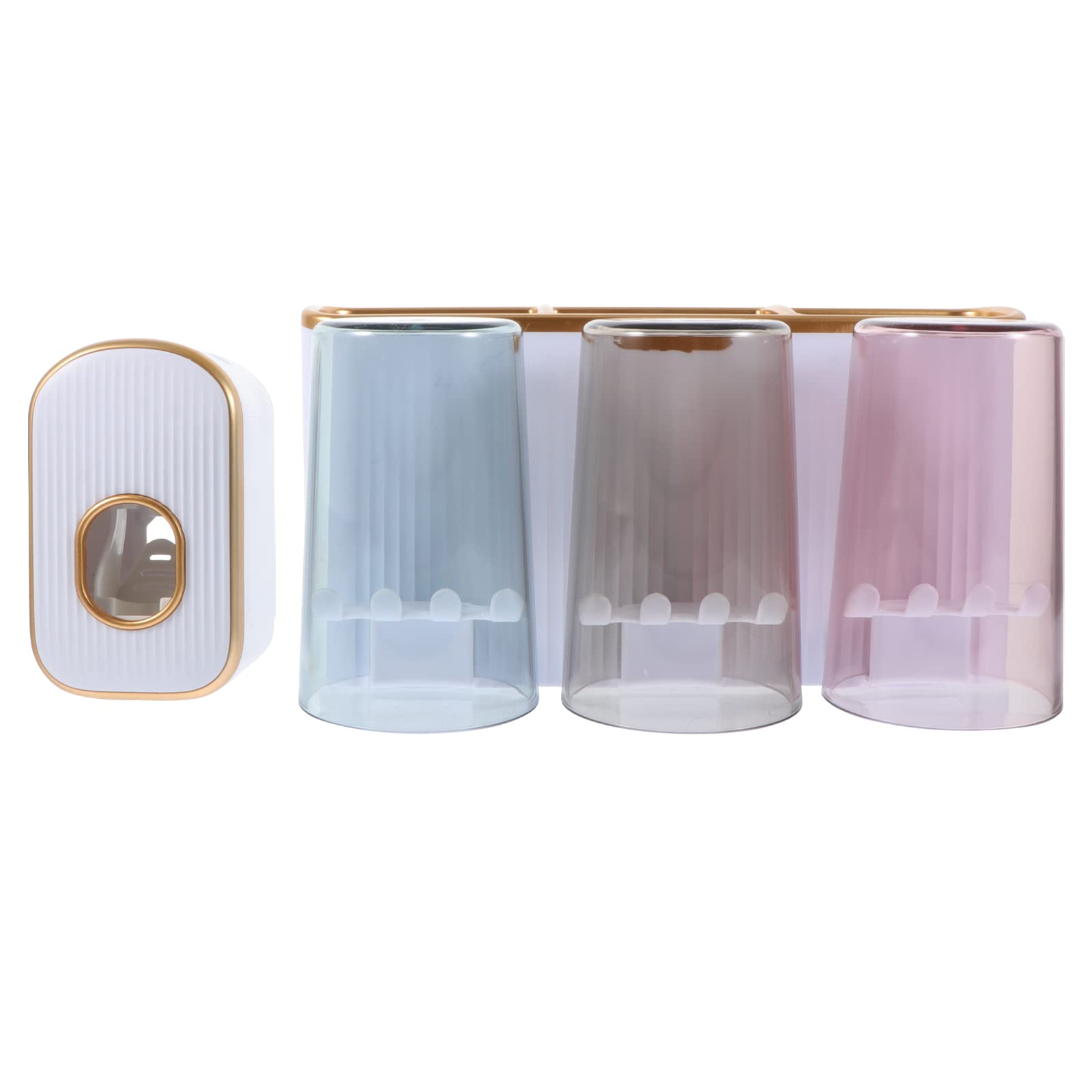 Zerodeko Electric Toothbrush Holder Wall Mount - 1 Set Toothpaste Dispenser & Toiletries Organizer for Bathroom | Perfect for Electric Toothbrushes, Wall-Mounted Storage Solution for Small Spaces