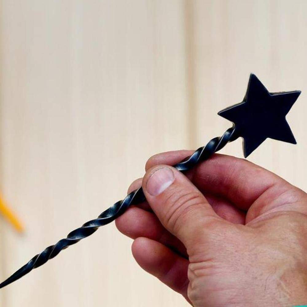 Elegant Star Hair Stick - Metal Hair Pin Magic Wand for Bridal, Cosplay & Everyday Styling | Perfect Hair Accessory Gift (1 Piece, Star Design) | Great for Weddings, Parties & Themed Events