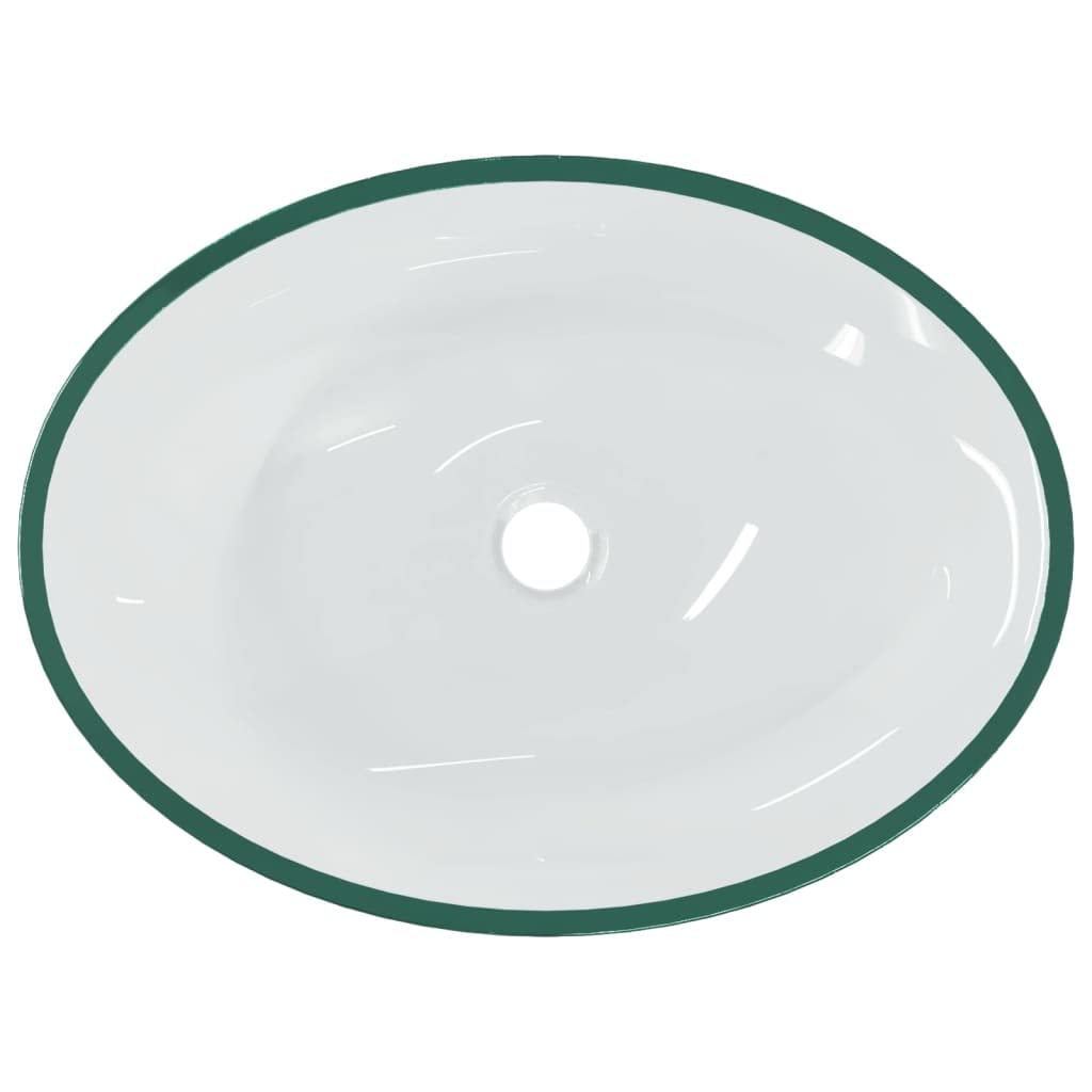 Premium Clear Glass Bathroom Sink 50x37x14cm - Modern Transparent Countertop Vessel Sink for Vanity, Powder Room & Luxury Bathroom Decor
