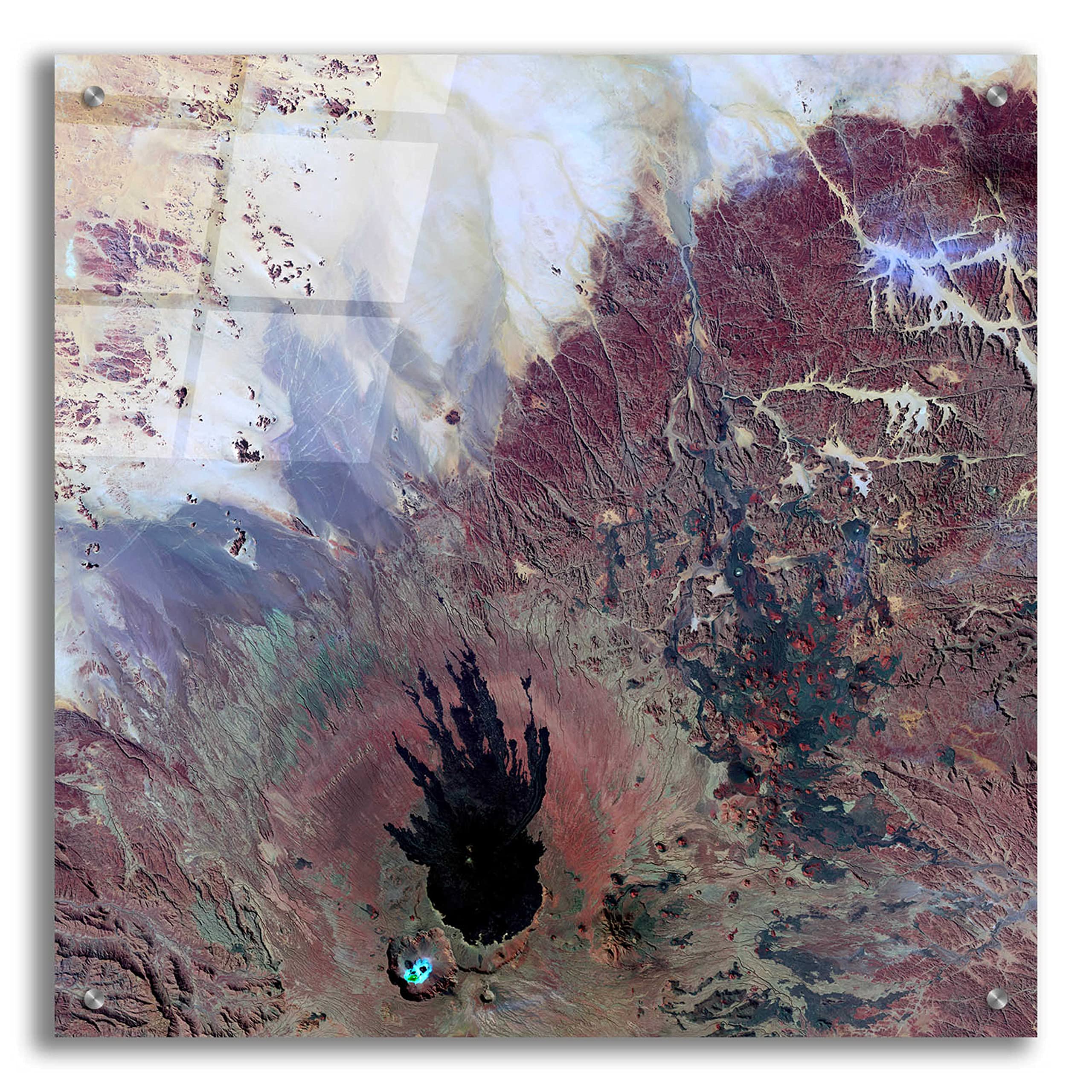 Epic 'Earth as Art: The Watcher' Acrylic Glass Wall Art - 24x24 Inches Modern Home Decor for Living Room, Bedroom & Office