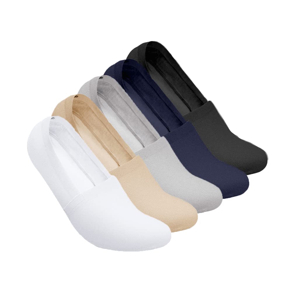 No Show Socks Non-Slip for Loafers & Sneakers - Invisible Cotton Socks for Men & Women - Perfect for Boat Shoes & Flats