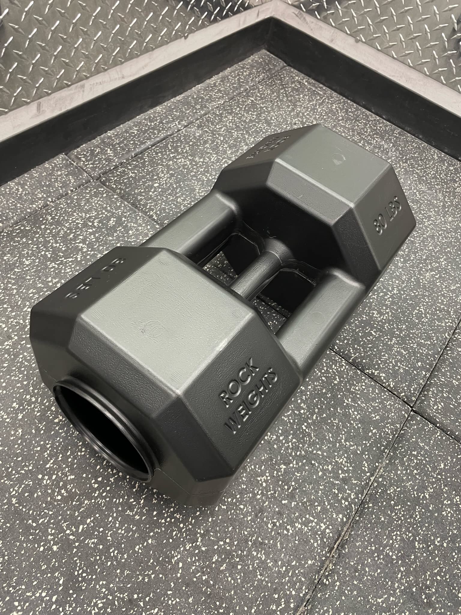 Concrete Dumbbell Molds for DIY Rock Weights - Heavy Duty Fitness Equipment for Home Gym, Outdoor Training, and Decorative Landscaping