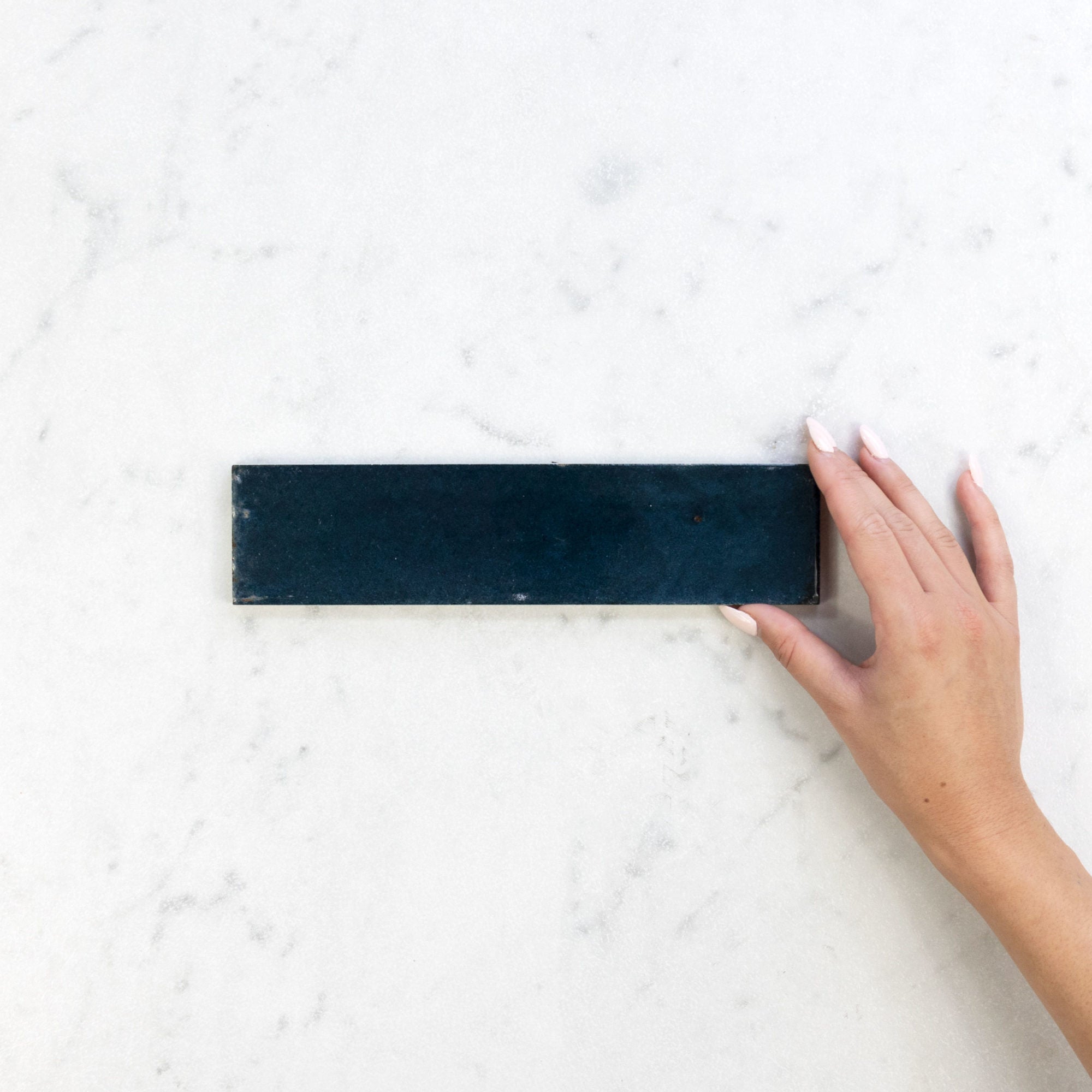 Zellige 10 Canvas Juniper Polished Moroccan Tile - Perfect for Kitchen Backsplash, Bathroom Walls & Home Decor