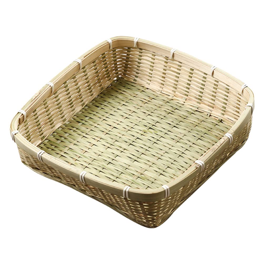 DOITOOL Bamboo Storage Basket - Natural Wooden Desktop Organizer for Home, Office, Bathroom | Perfect for Organizing Keys, Jewelry, Makeup & Small Essentials