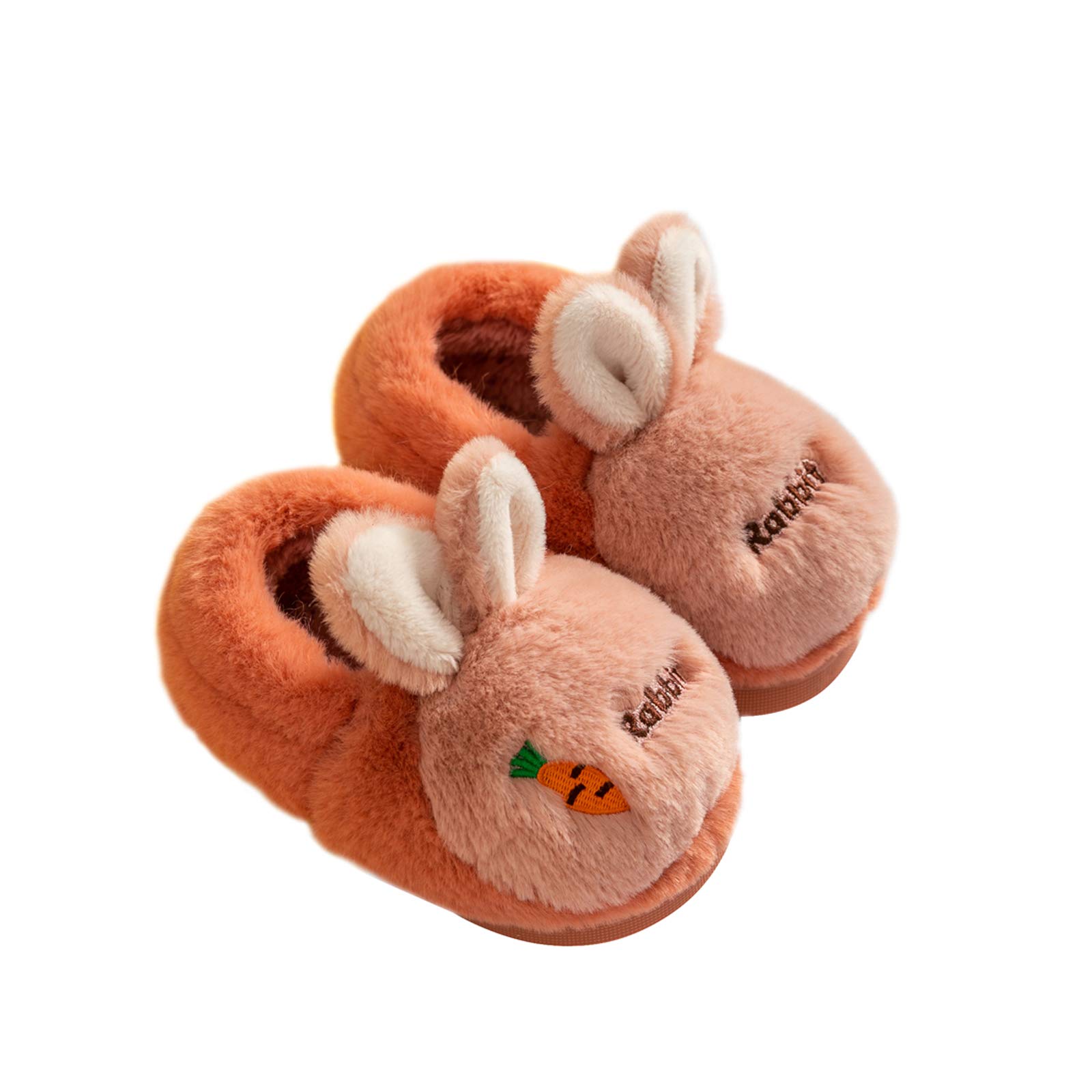 Boys Girls Fruit Rabbit Slippers - Warm Toddler Kids House Shoes for Indoor Comfort | Perfect for Home, Nursery & Playtime