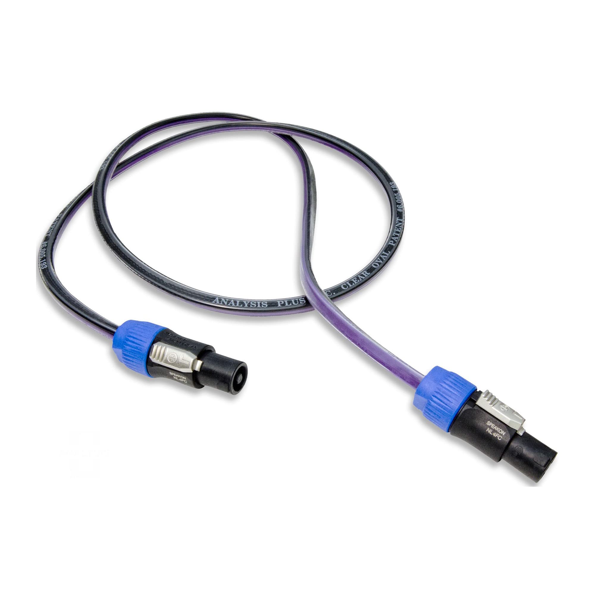 High-Quality Clear Oval Speaker Cable with SpeakOn Connectors (3ft) - Perfect for Professional Audio, Home Theater & Live Performances