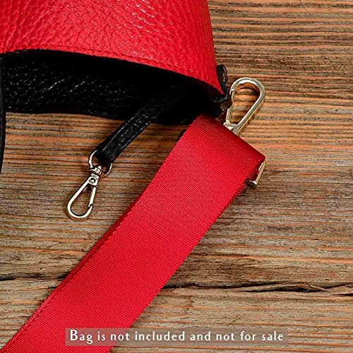 Cherry Red Guitar Style Replacement Strap for Bags & Purses - Adjustable Shoulder Strap for Handbags, Totes, and Crossbody Bags (Perfect for Travel, Shopping, and Everyday Use)