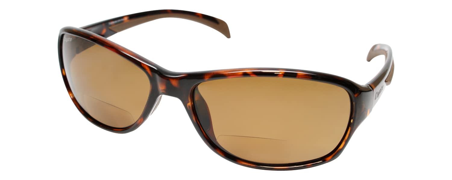 BP-14 Polarized Bifocal Reading Sunglasses for Men & Women - Sport Wraparound Oval Sunglasses with Readers - Trendy Eyewear for Outdoor Activities, Fishing & Driving