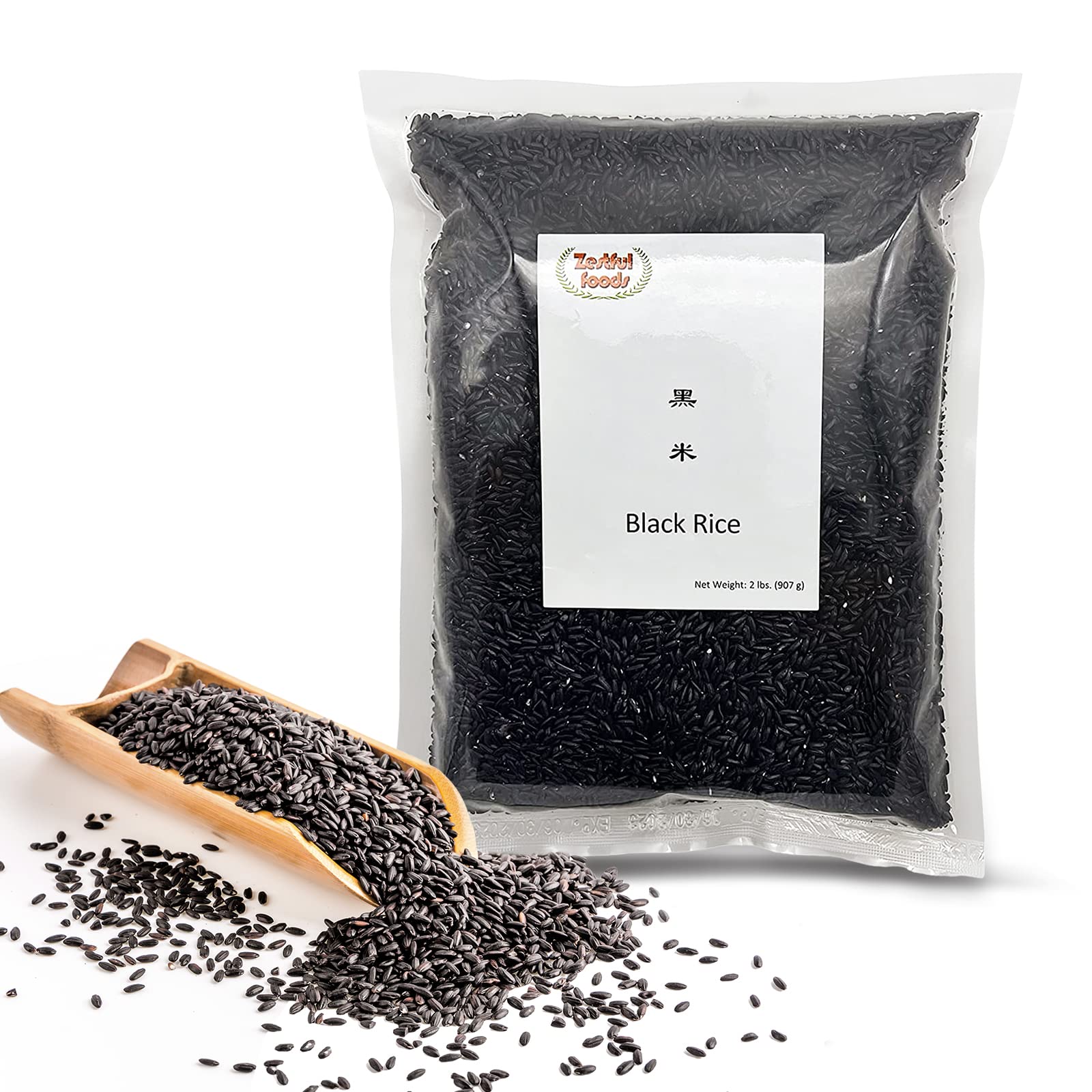 Organic Black Rice - Whole Grain Non-GMO High Fiber Low Sugar 2lb Pack | Healthy White Rice Alternative | Perfect for Buddha Bowls, Stir Fry & Meal Prep
