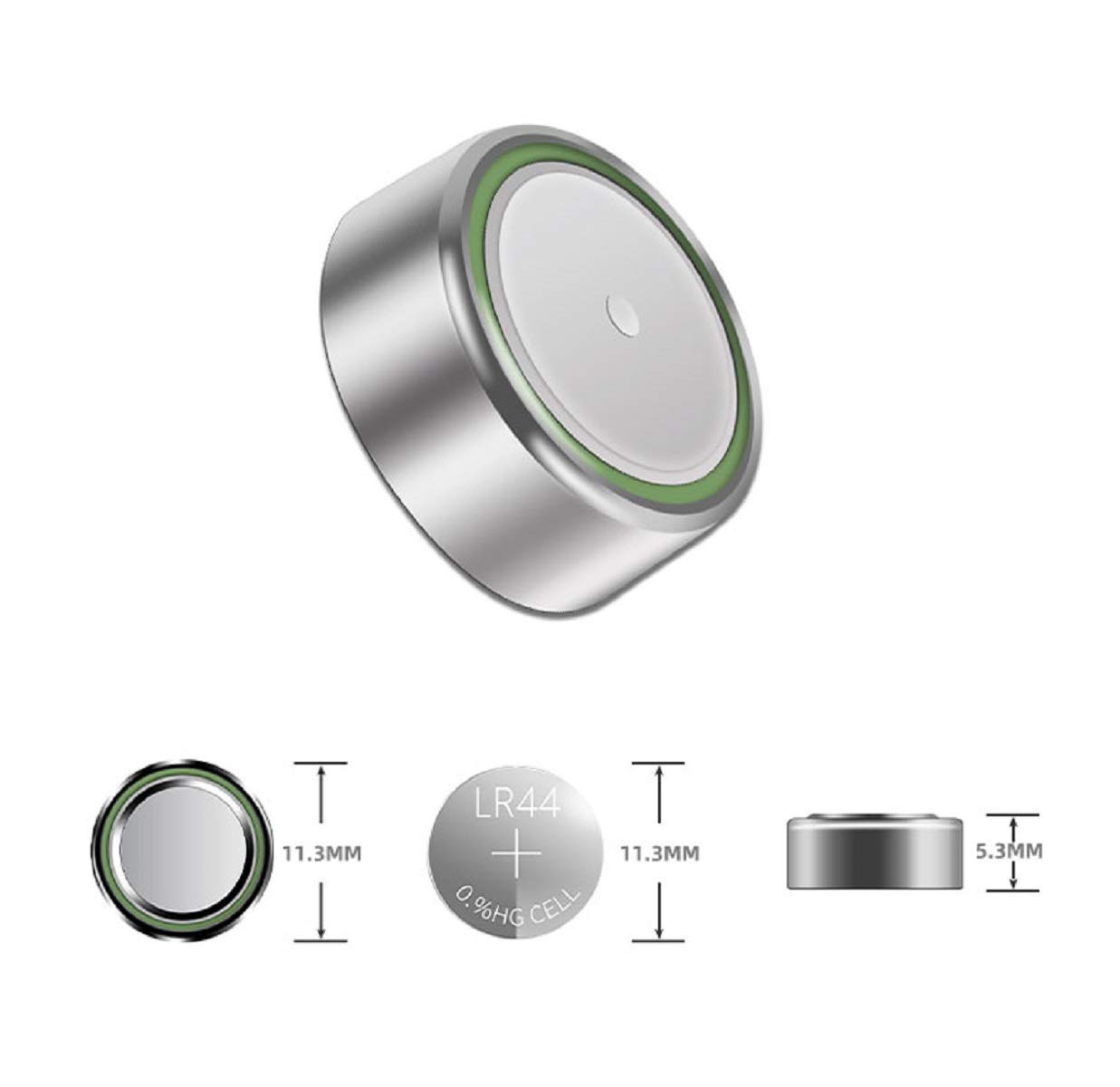 10-Pack LR44 AG13 Button Cell Batteries - 1.5V Coin Batteries for Watches, Calculators, Toys & Medical Devices (Compatible with L1154, G13, 357, 303, SR44, LR1154) - Long-Lasting Power Supply for Small Electronics