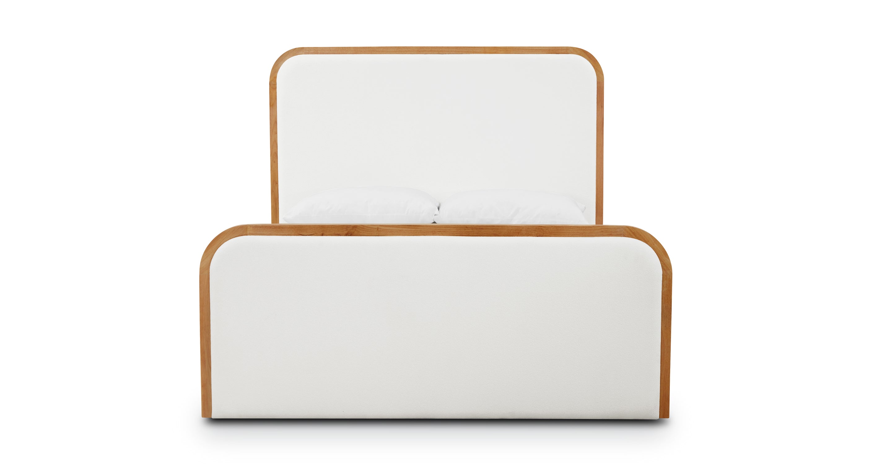Toscano Bed Frame - Queen Size, Modern Platform Bed with Wooden Slats & Sturdy Metal Legs - Perfect for Bedrooms, Guest Rooms & Apartments