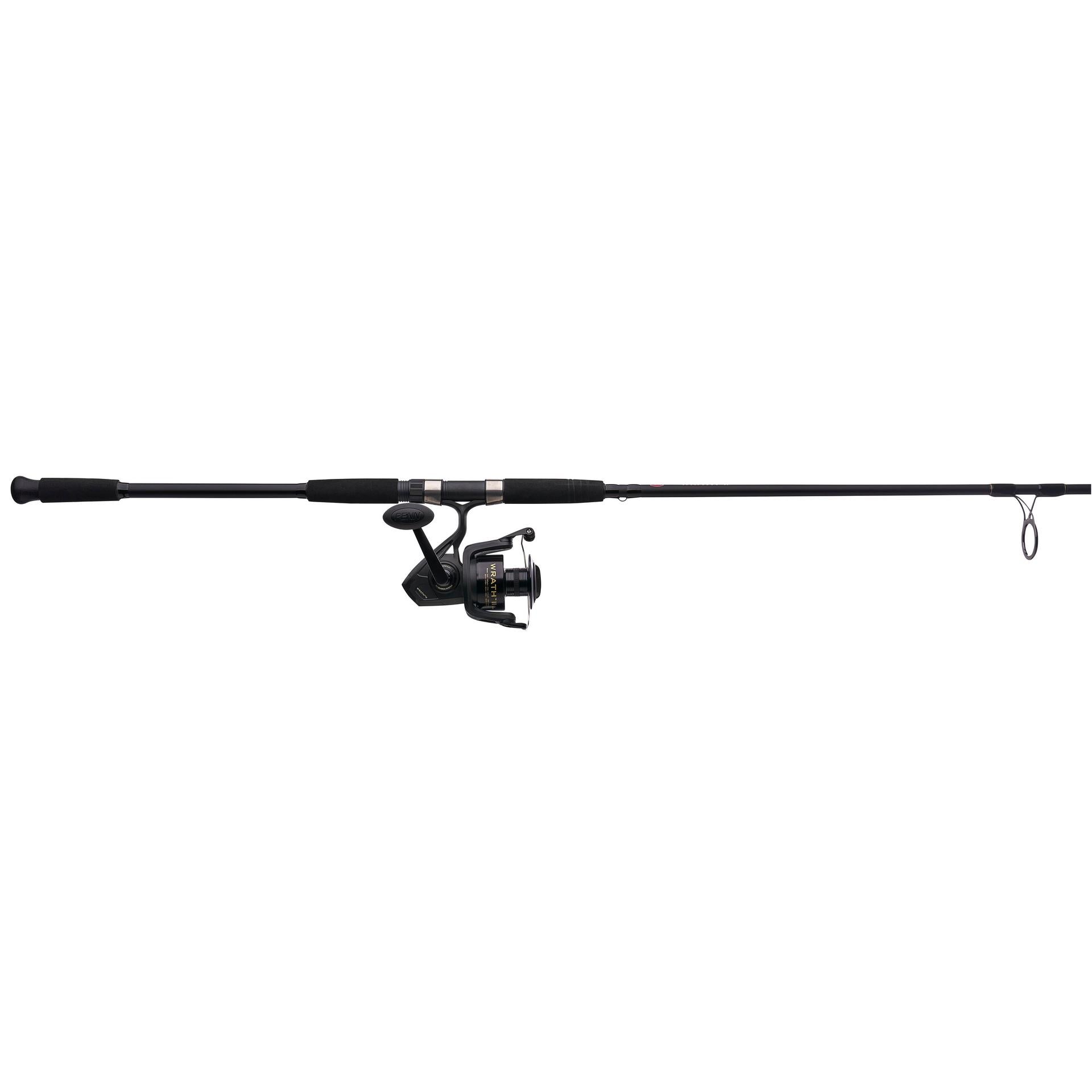 Wrath™ II Spinning Rod and Reel Combo - Premium Fishing Gear for Freshwater & Saltwater Anglers | Perfect for Bass, Trout, and Offshore Fishing Adventures