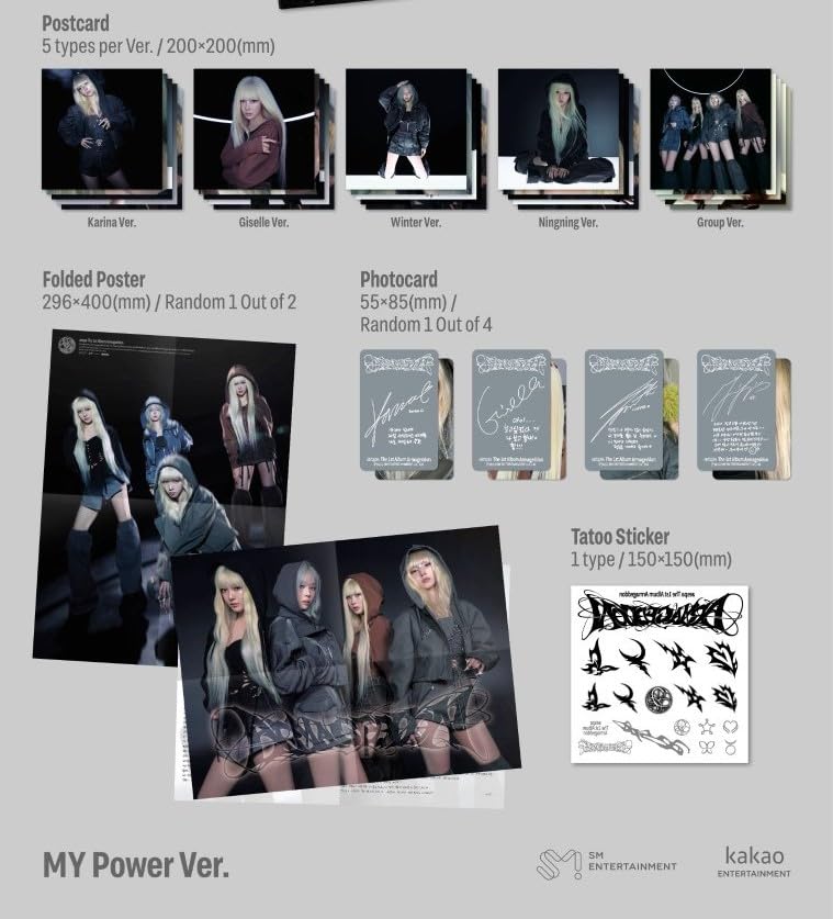 aespa Armageddon 1st Full Album MY Power Version (NINGNING Edition) - Kpop Album for Fans, Collectors & Gift Giving - Perfect for Concerts, Birthdays & Kpop Collections