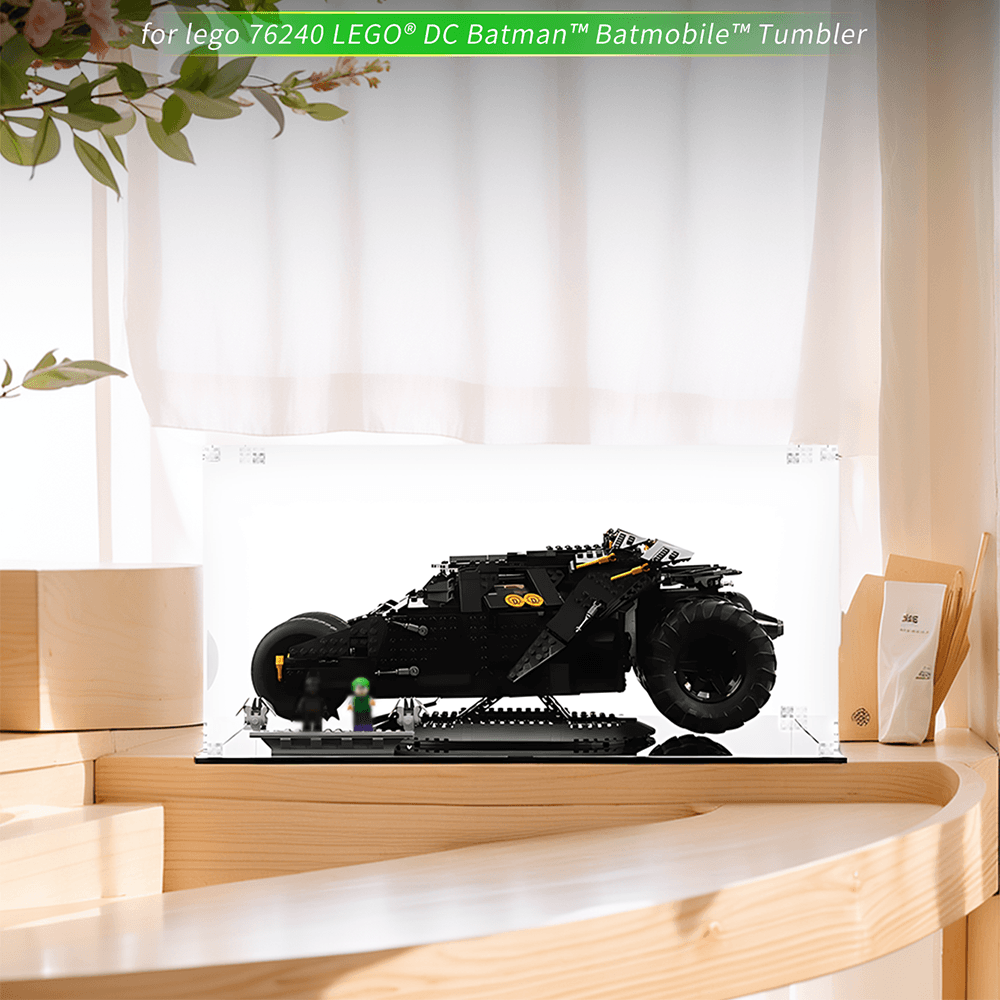 LEGO DC Batman Batmobile Tumbler 76240 Display Case - Protective Showcase for LEGO Sets | Perfect for Home Decoration & Collectible Display