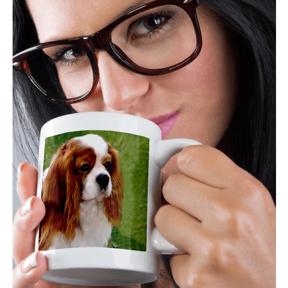 3D Printed 11oz Coffee Mug - Funny Cavalier King Charles Spaniel Dog Design - Perfect Gift for Dog Lovers & Coffee Enthusiasts - Great for Home, Office or Gifts