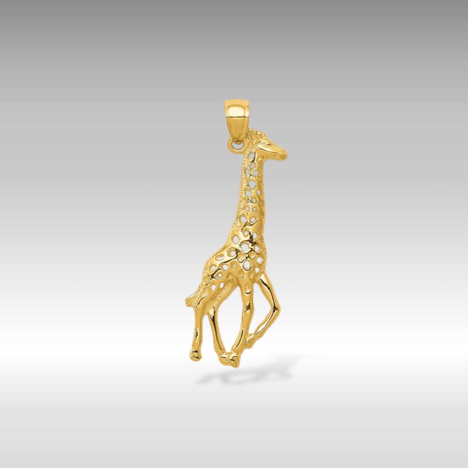 14K Gold Giraffe Pendant Necklace - Elegant Animal Jewelry Gift for Women (Model C3530) | Perfect for Birthday, Anniversary & Everyday Wear