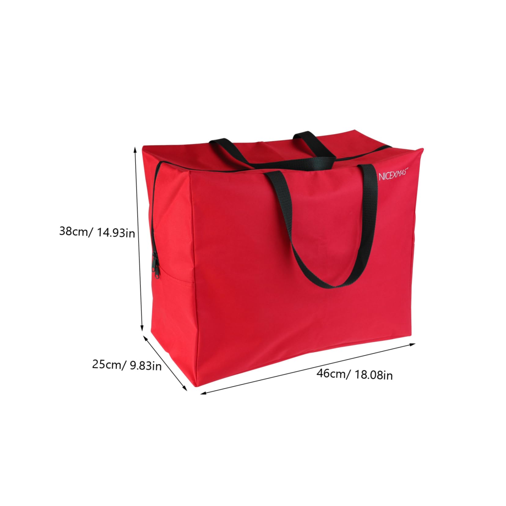 Large Christmas Tree Storage Bag with Carry Handle - Organize Holiday Decorations, Garland, Baubles & Lights - Perfect for Seasonal Storage & Home Organization
