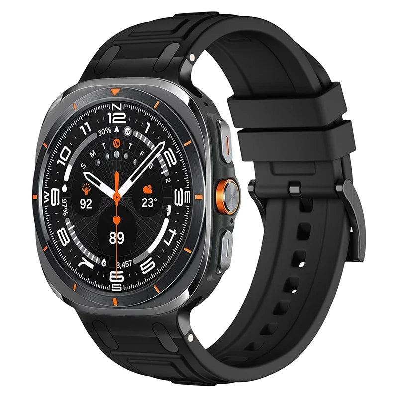 Rocky Silicone Sports Band for Samsung Galaxy Watch Ultra - Durable, Comfortable & Sweatproof Strap for Running, Gym & Outdoor Activities