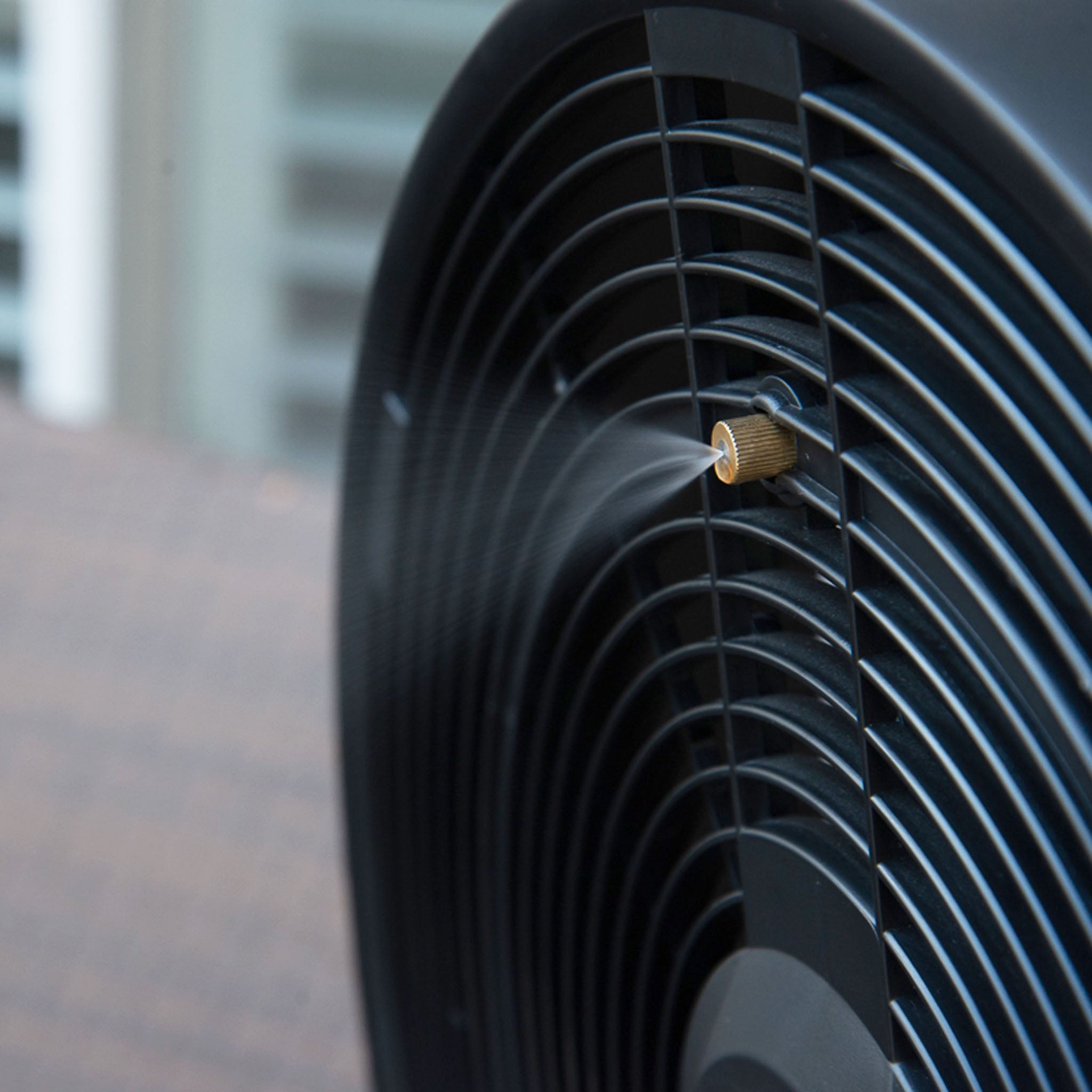 Newair® 1600 CFM High-Velocity Outdoor Misting Pedestal Fan - Powerful Cooling for Patio, Poolside & Backyard Gatherings