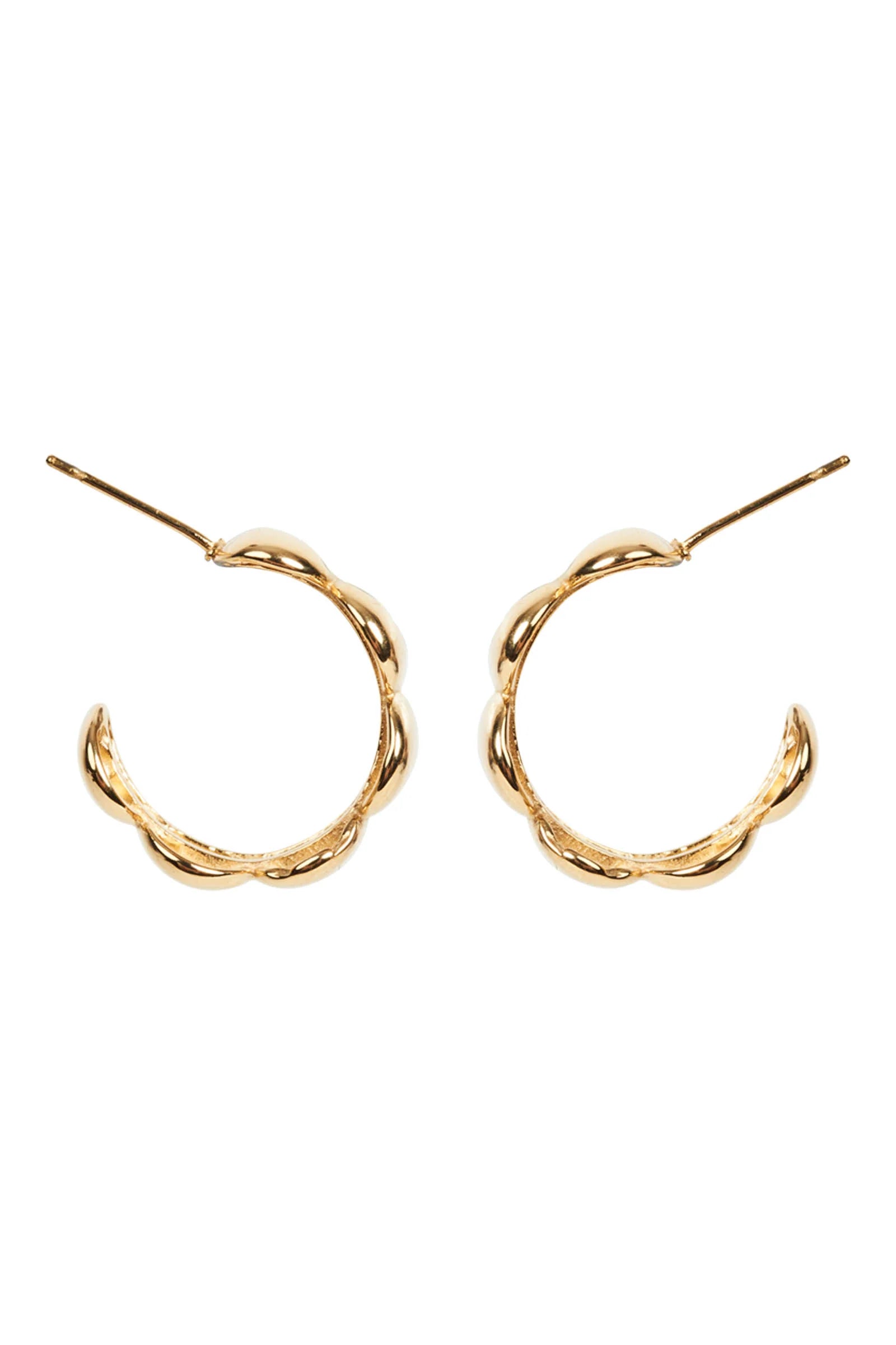 Miru Gold Hoop Earrings for Women - Elegant 14K Gold Plated Hoop Earrings for Everyday Wear, Parties & Special Occasions