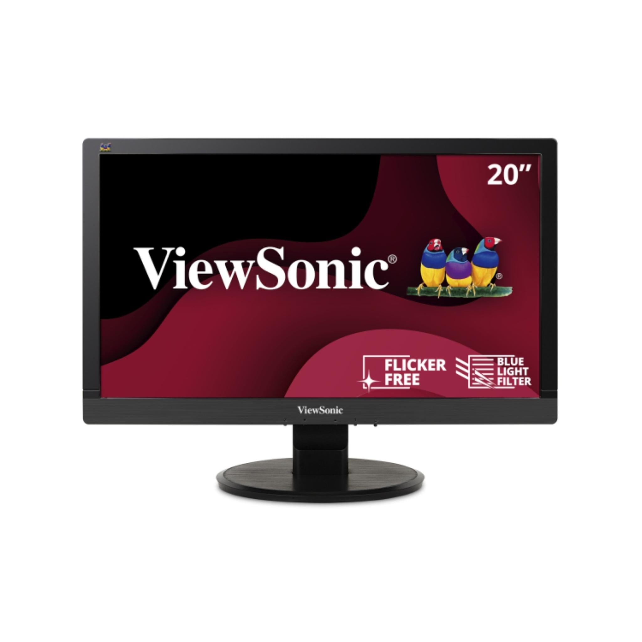ViewSonic VA2446MH 24 Inch Full HD 1080p LED Monitor - Ultra-Thin Bezel, VGA/HDMI Ports for Home Office, Gaming & Entertainment