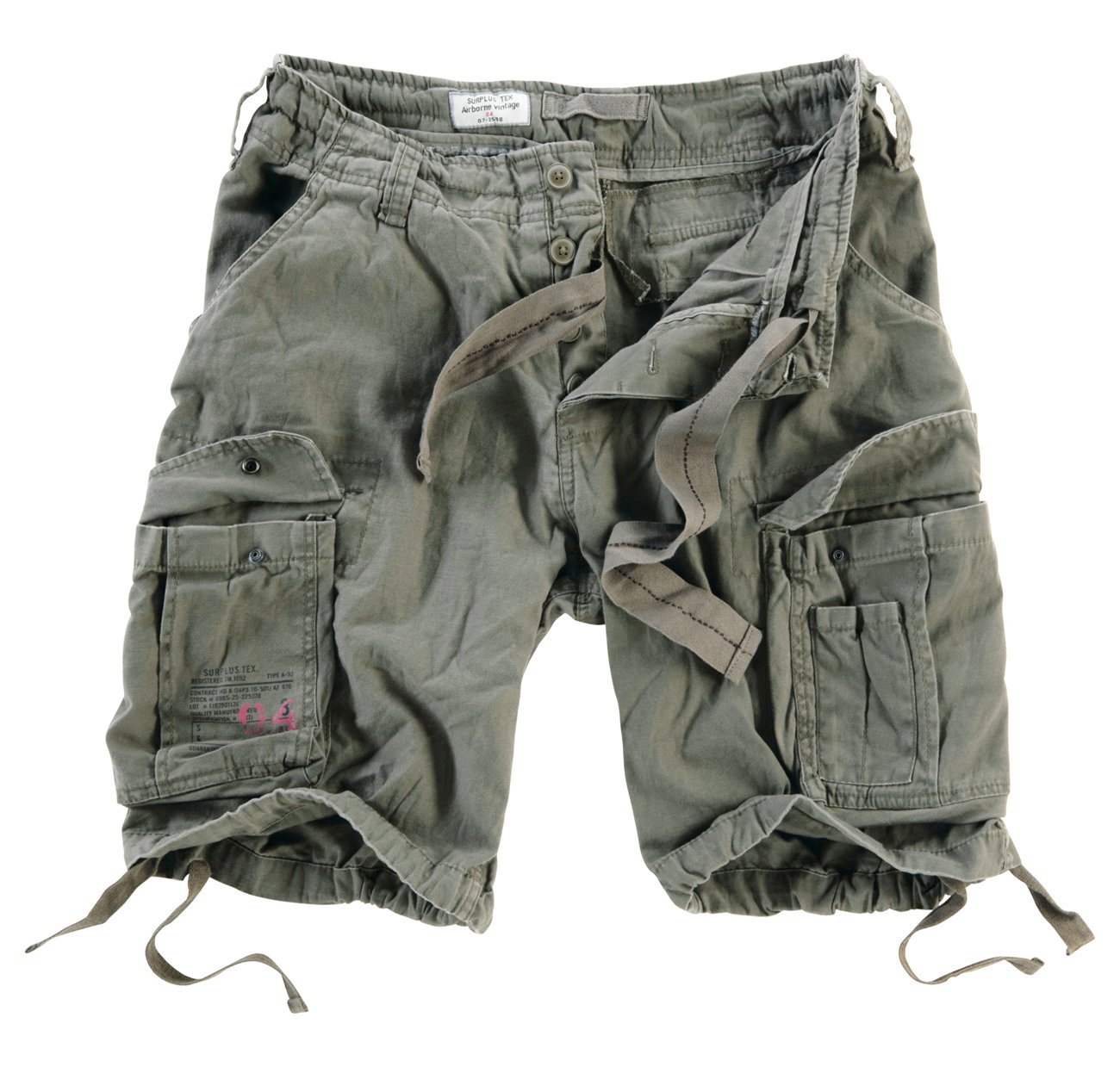 Vintage Men's Cargo Shorts - Military Style Airborne Tactical Pants for Outdoor Hiking, Camping & Casual Wear