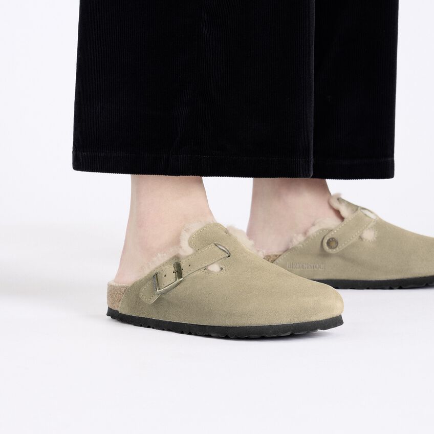 Birkenstock Boston Shearling Suede Leather Clogs - Comfortable Unisex House Shoes for Men & Women - Perfect for Indoor, Outdoor & Relaxation at Home