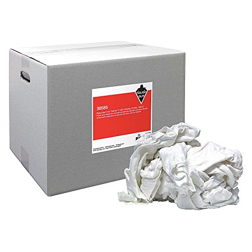 Recycled Cotton T-Shirt Rags - 25 lb. Bulk Box for Cleaning, Polishing & Industrial Use | Eco-Friendly Shop Rags
