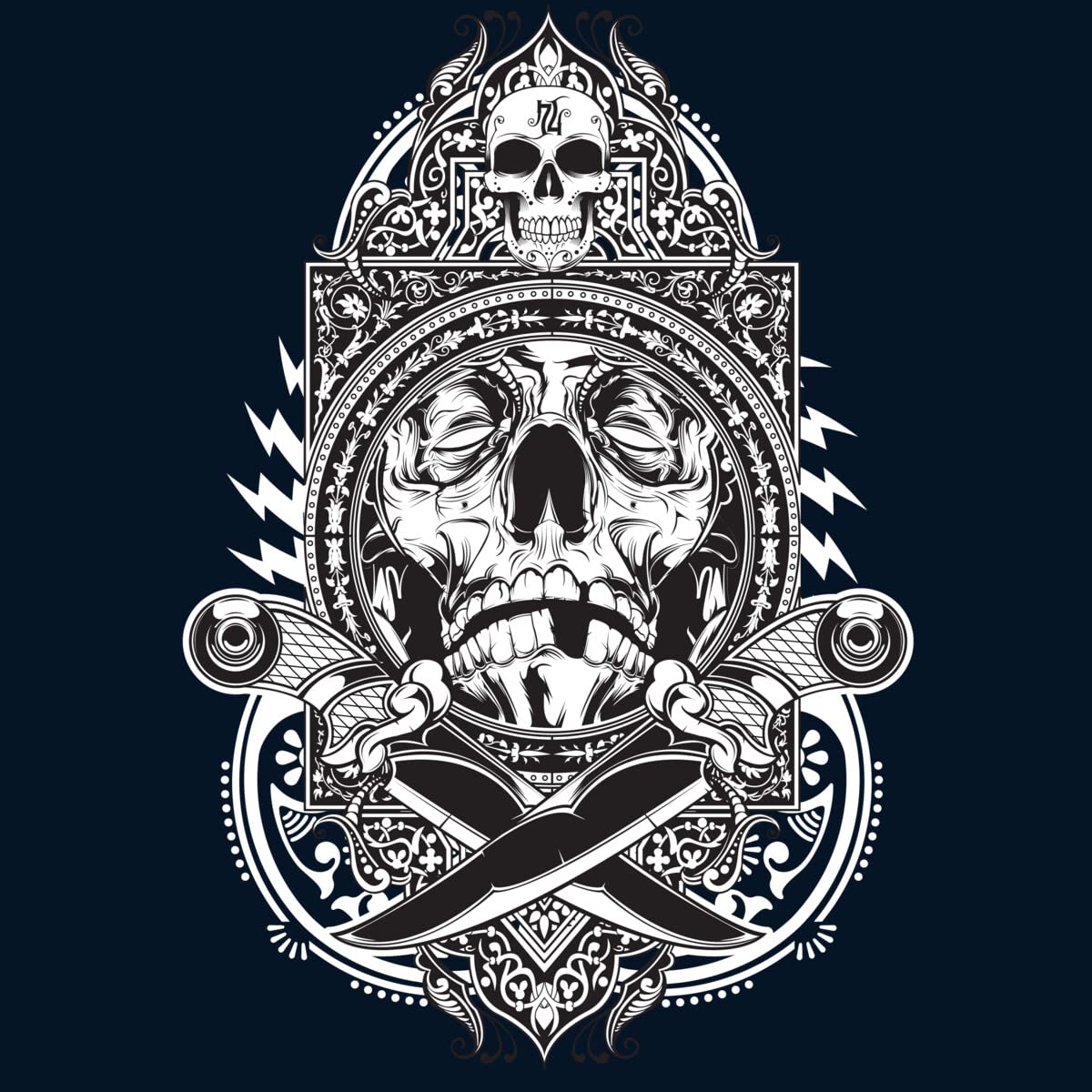 Hydro74 Knife Fight Unisex Pullover Hoodie by Design By Humans - Stylish & Comfortable for Casual Wear, Street Fashion, and Everyday Outfits