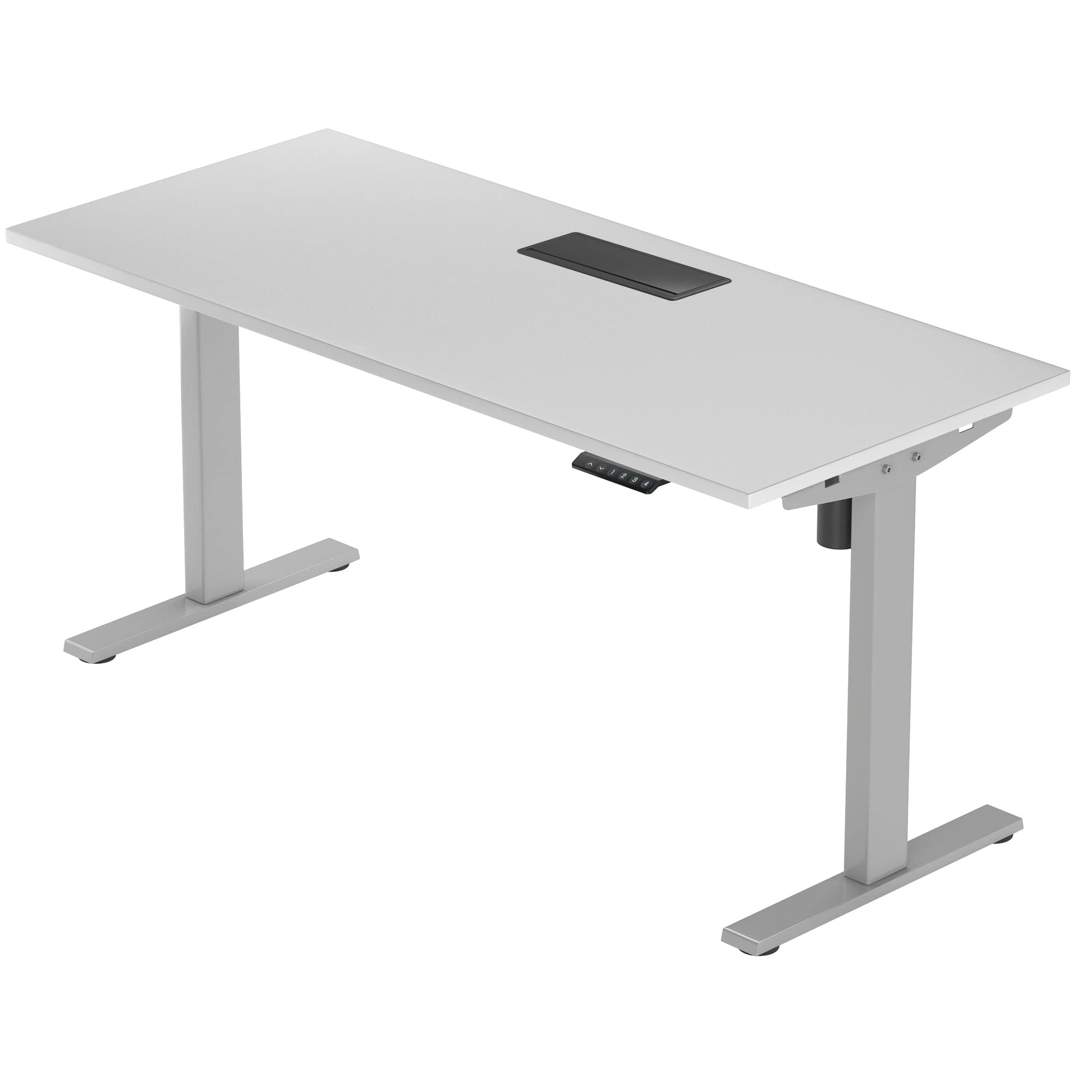 Adjustable Standing Desk 60 x 30 Inches - Electric Height Adjustable Home Office Desk with Memory Presets | Perfect for Work from Home, Gaming & Study (60-Inch Large Workspace)