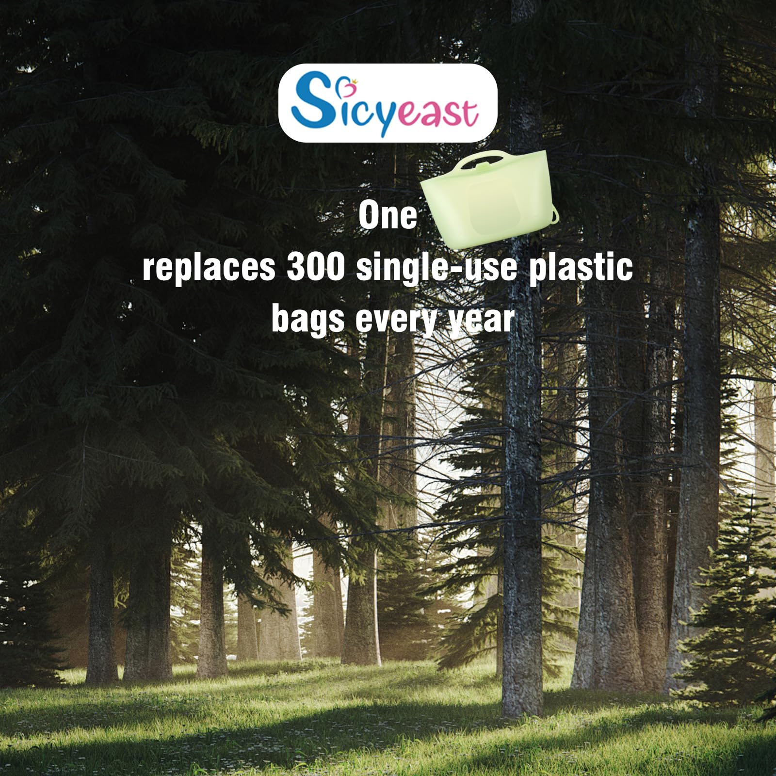 Reusable Silicone Steam Sterilizer Bags for Baby Bottles, Breast Pump & Pacifiers | Microwave Safe Travel Sterilizing Bags | Home & On-the-Go Use | Clear Green Color | Perfect for Daycare, Travel & Quick Sanitizing
